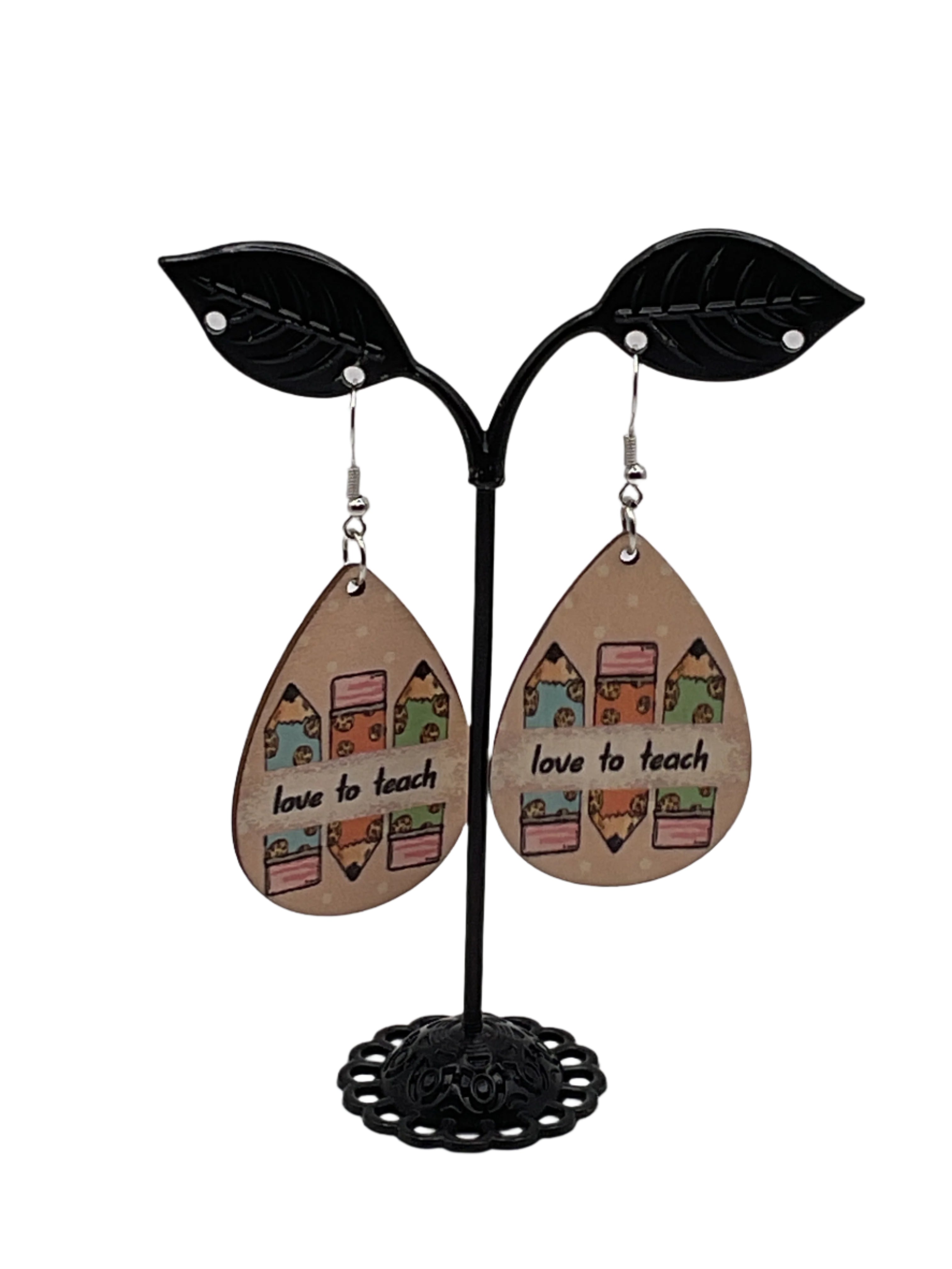 Tear Drop Teacher Earrings