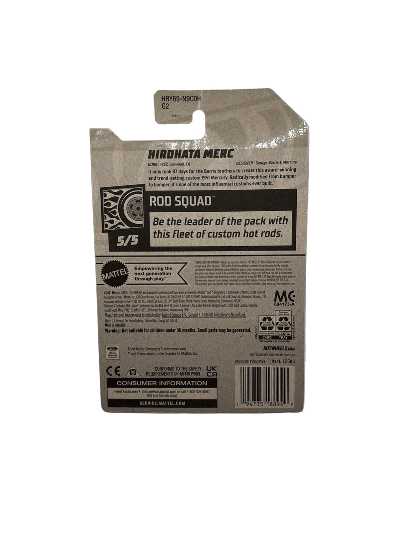 Hot Wheels Hirohata Merc Diecast green