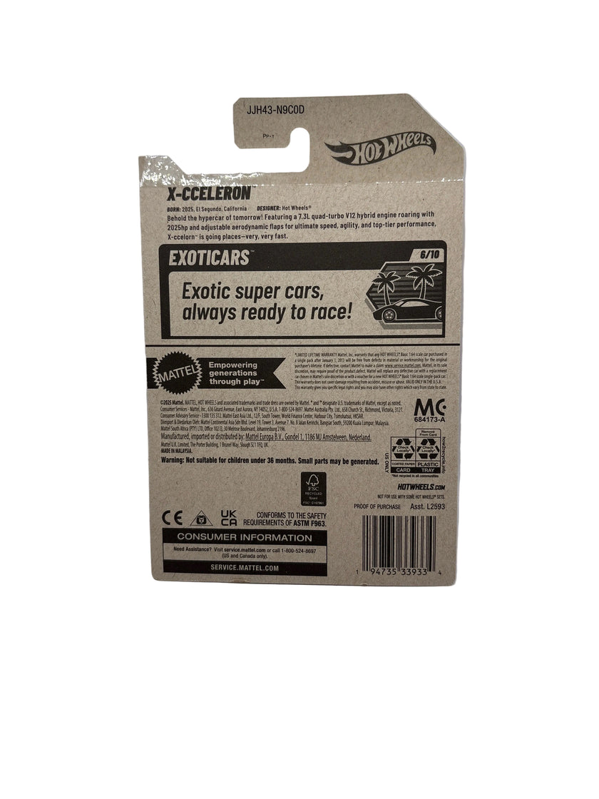 Hot Wheels X-Cceleron Diecast white