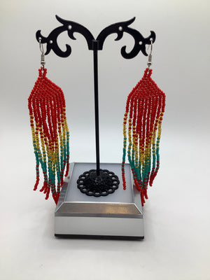 Peruvian beaded earrings