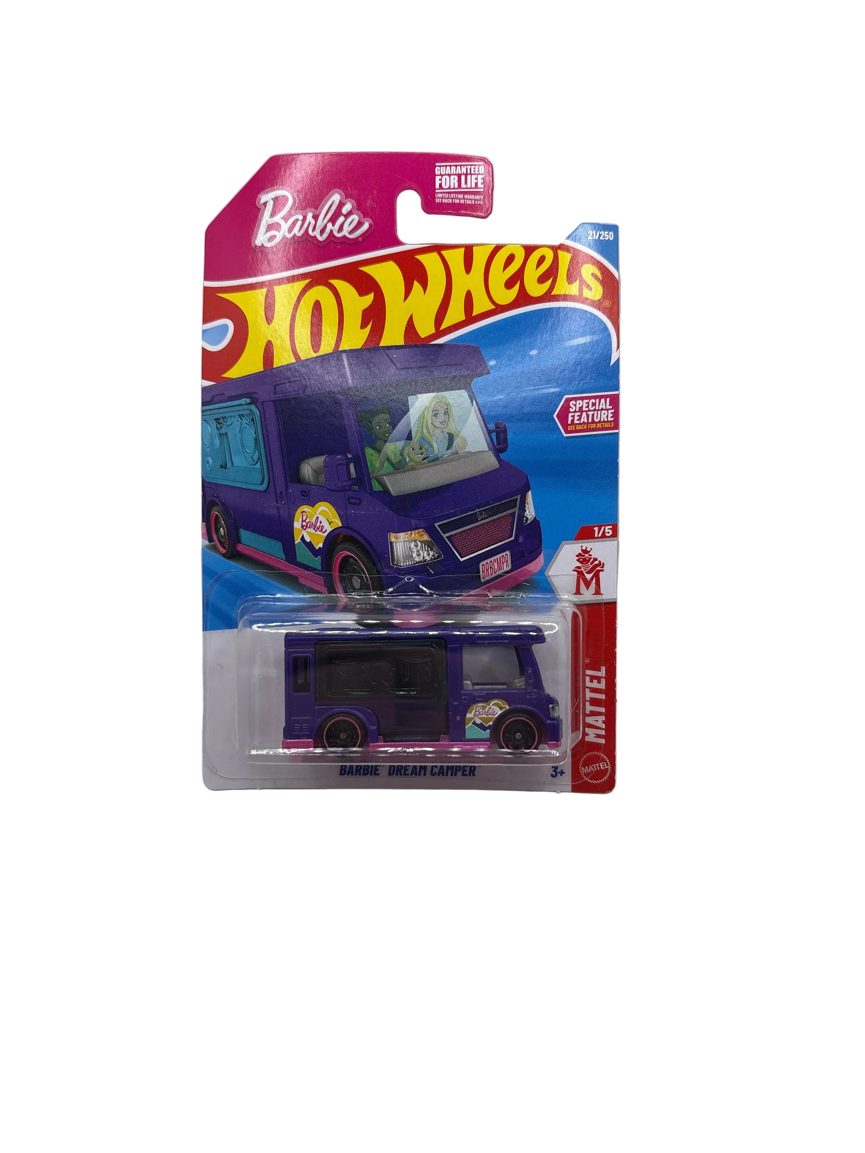 Hot Wheels Barbie Dream Camper Diecast purple