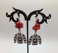 Christmas Ugly Sweater and Bow Earrings