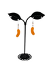 Orange jellybean Earrings