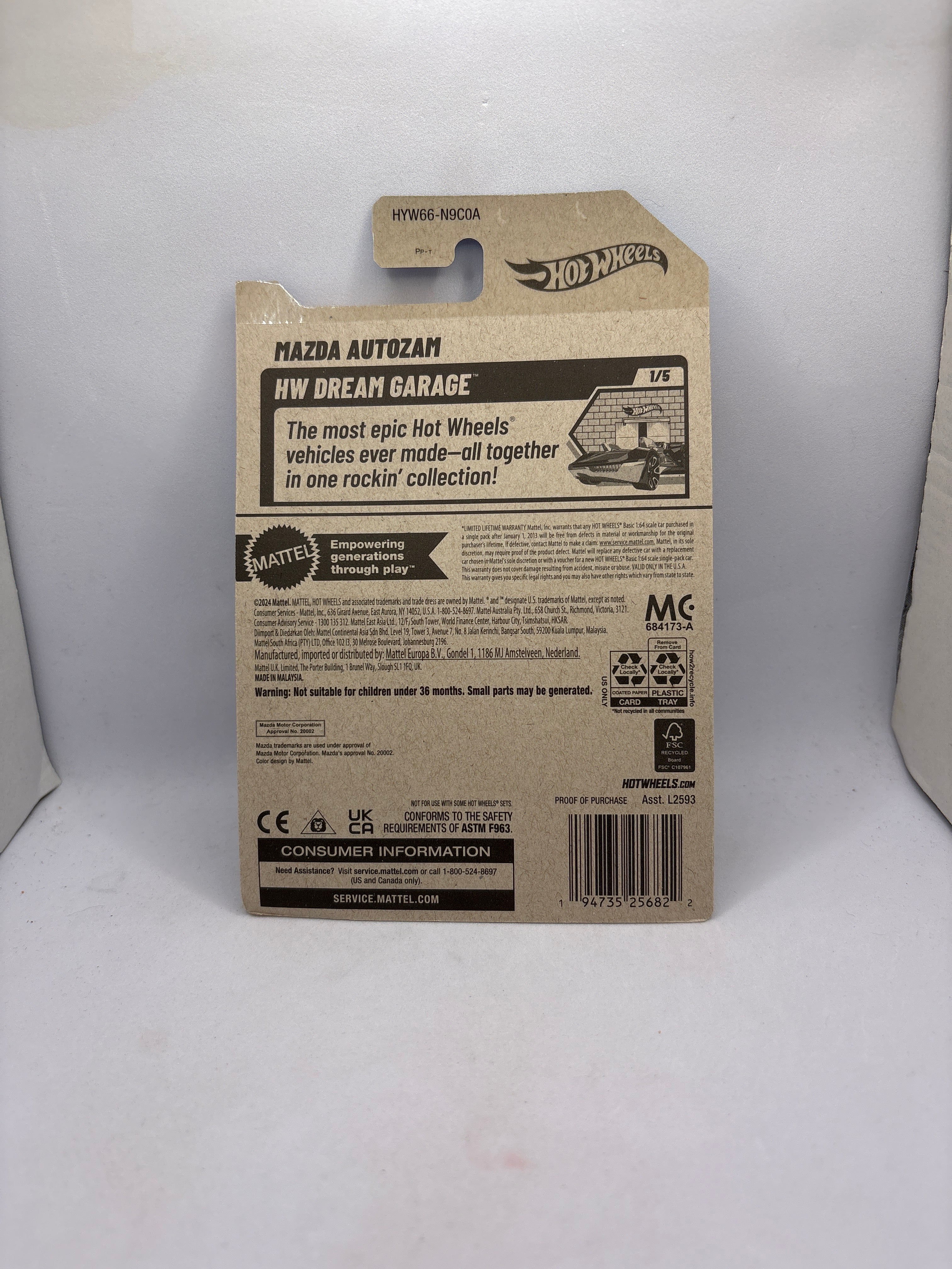 Hot Wheels Mazda Autozam Diecast