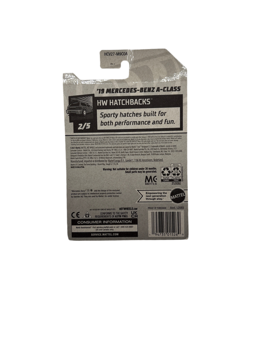 Hot Wheels 19 Mercedes-Benz A-Class Diecast