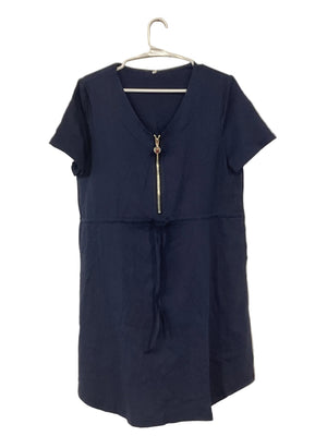 Ben & Co. Blue Zip Up Dress