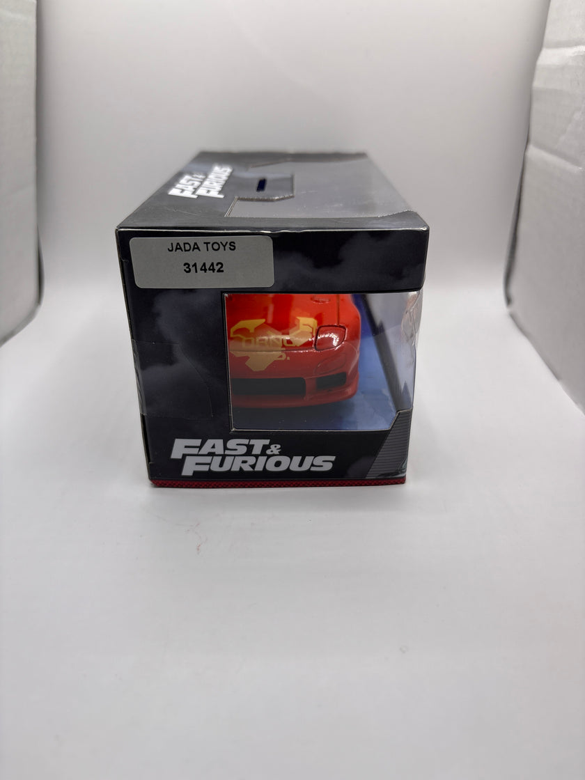 Jada Orange JLS Mazda RX-7 Diecast