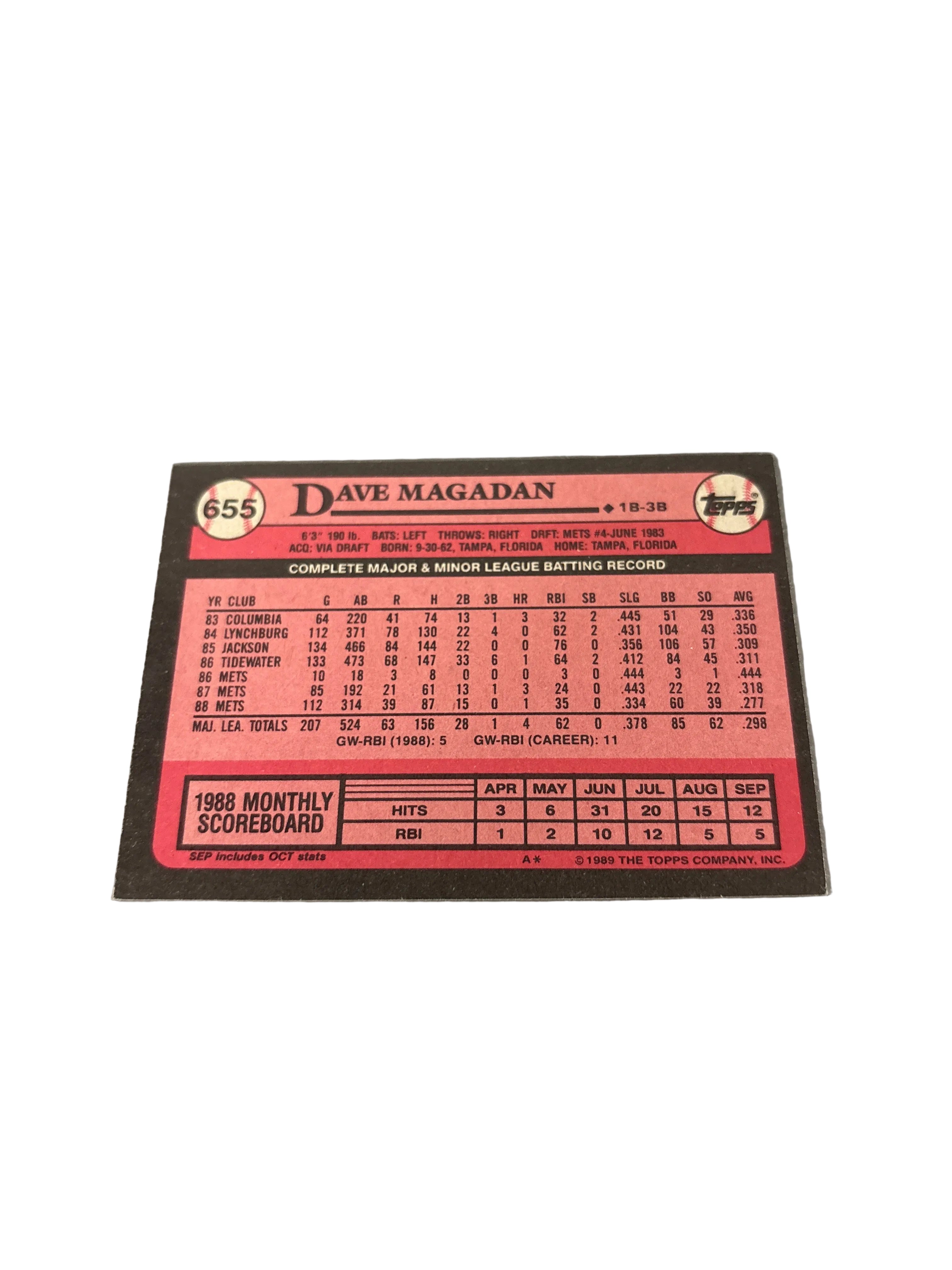 Topps Dave Magadan