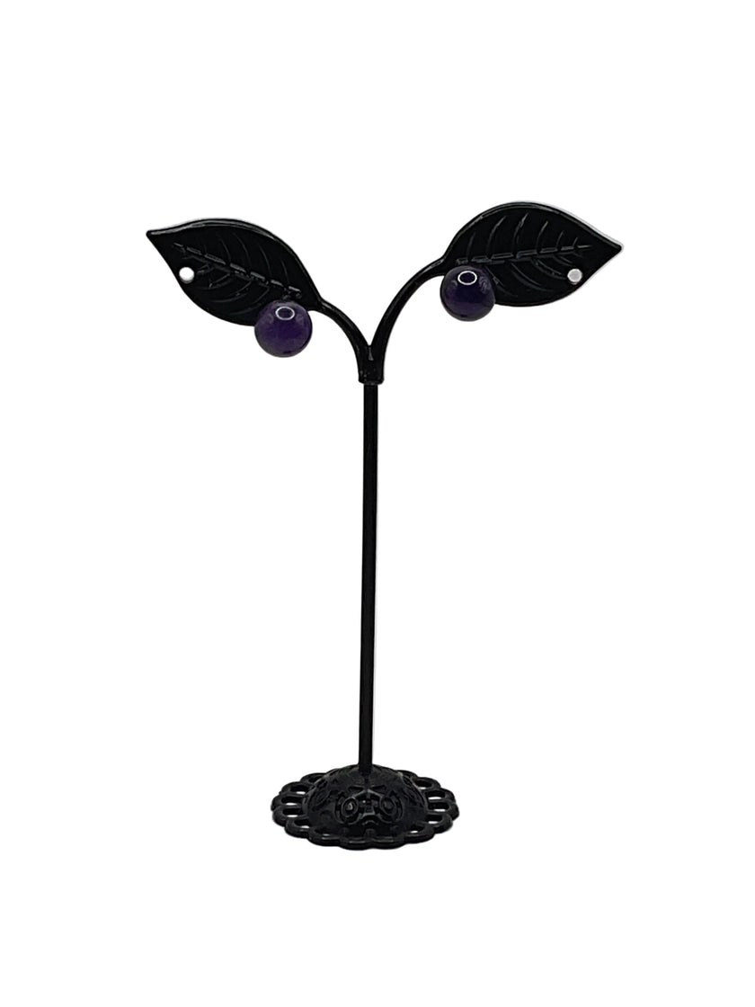 Round Stone Earrings