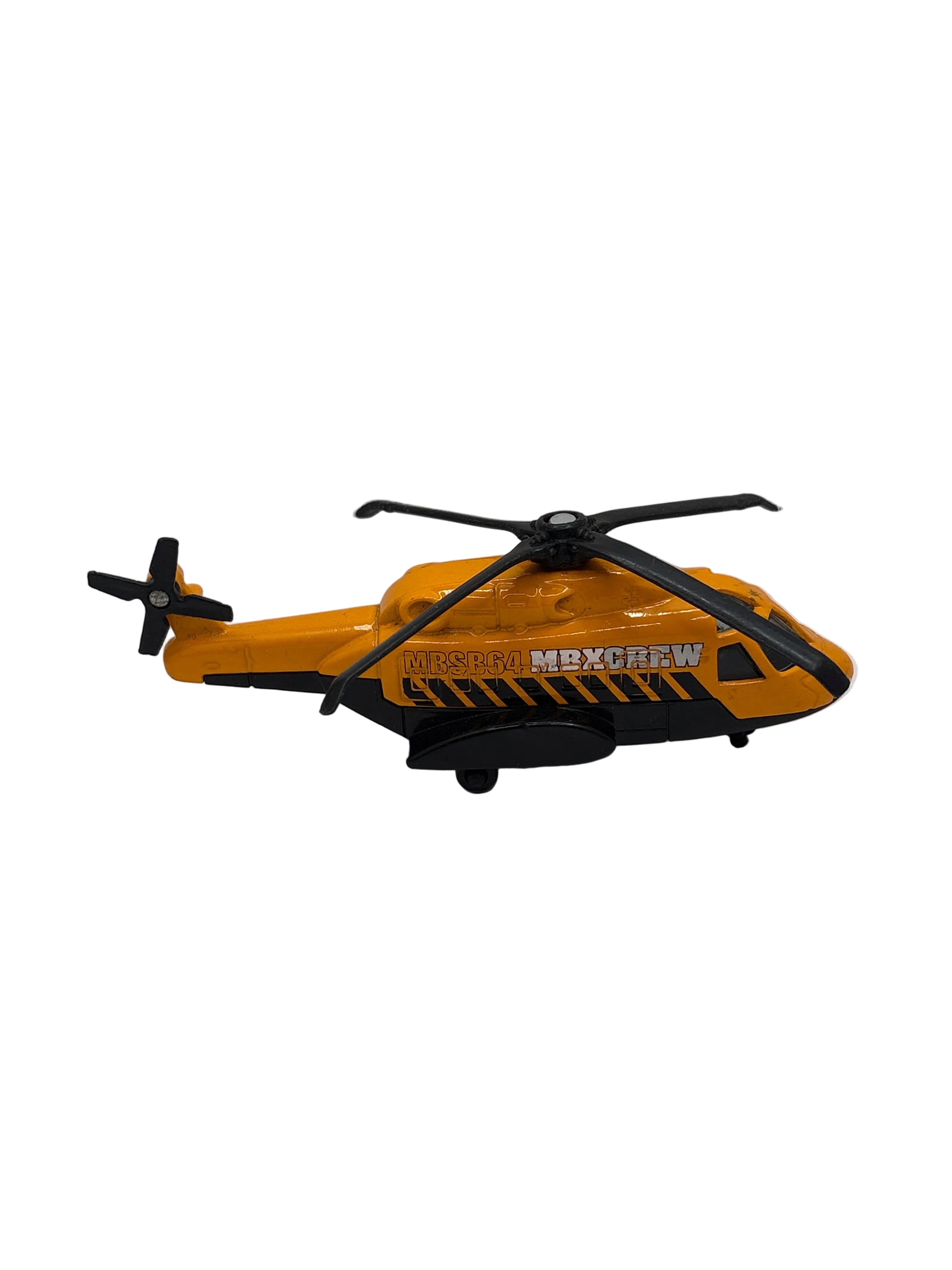 Matchbox Mission Helicopter Diecast yellow