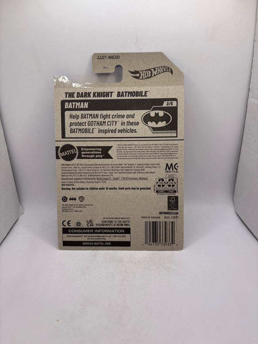 Hot Wheels The Dark Knight Batmobile Diecast tan