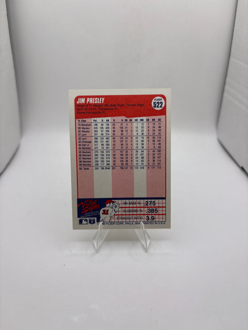 Fleer Jim Presley
