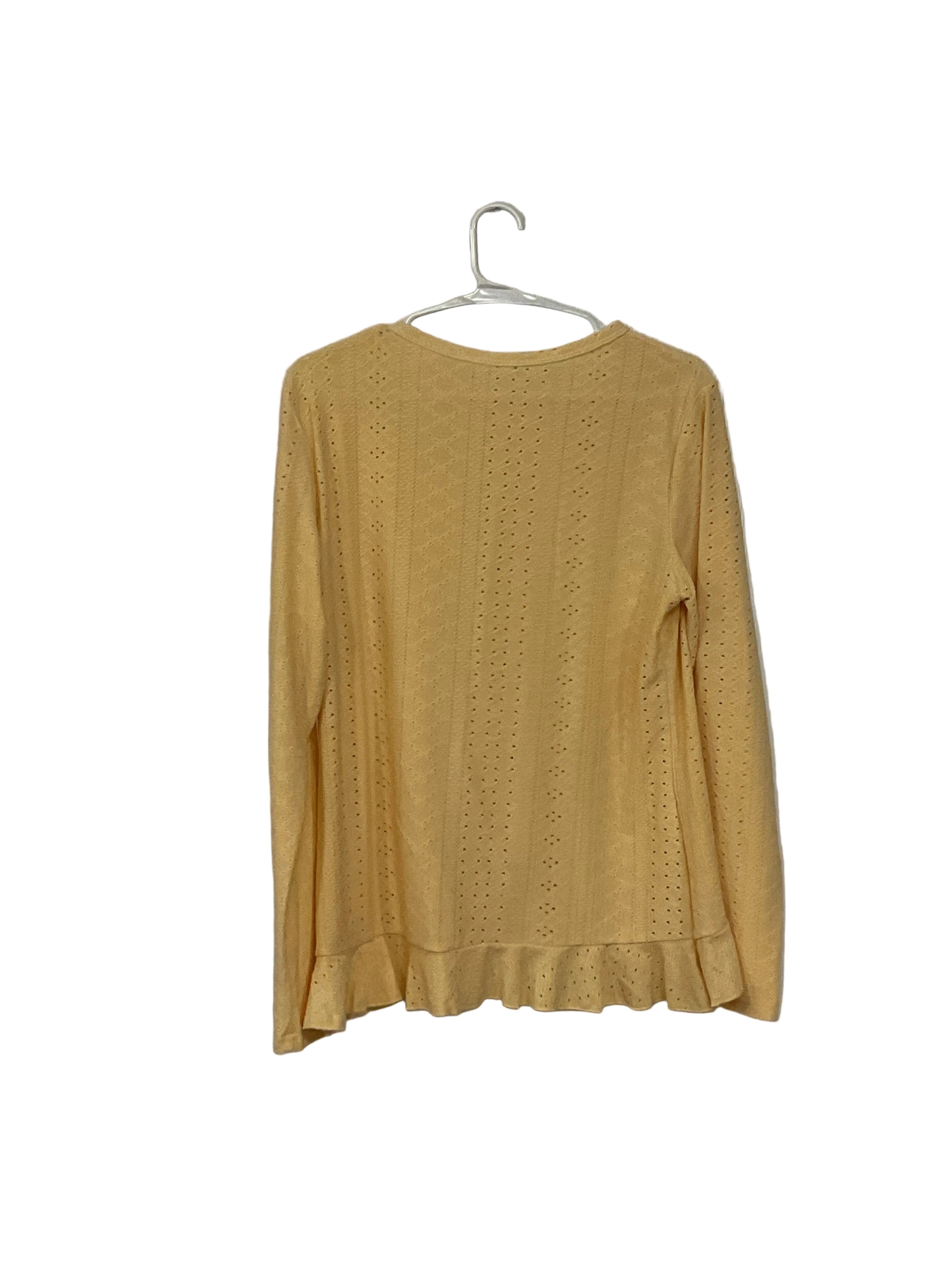 Yellow Ruffle Shirt