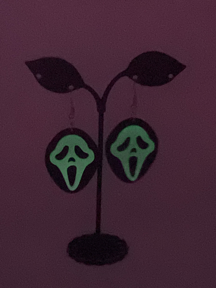 Scream (glow in the dark) Earrings
