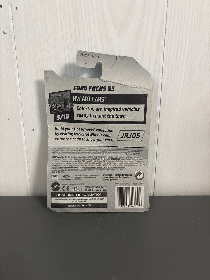 Hot Wheels Ford Focus RS Diecast white