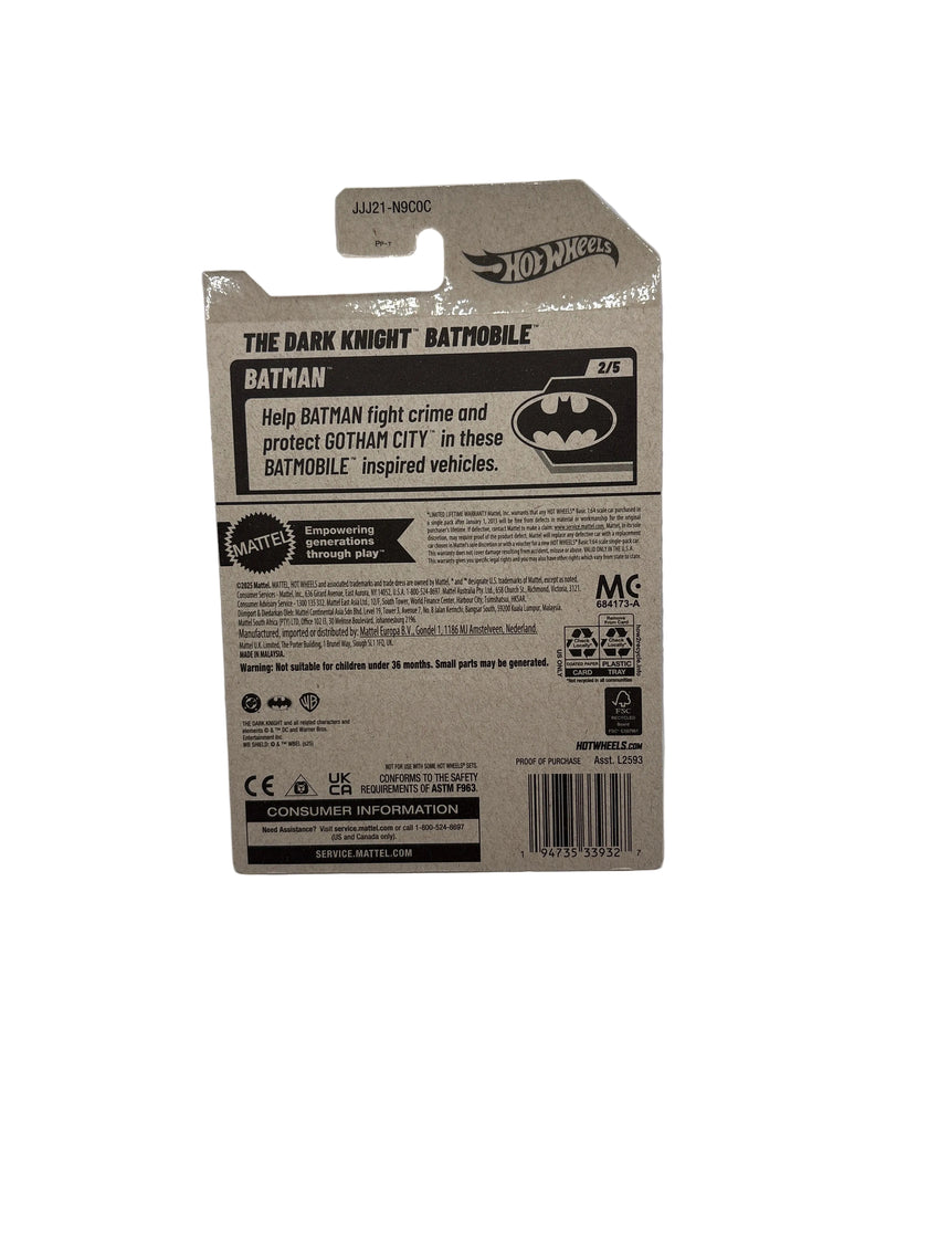 Hot Wheels The Dark Knight Batmobile Diecast tan
