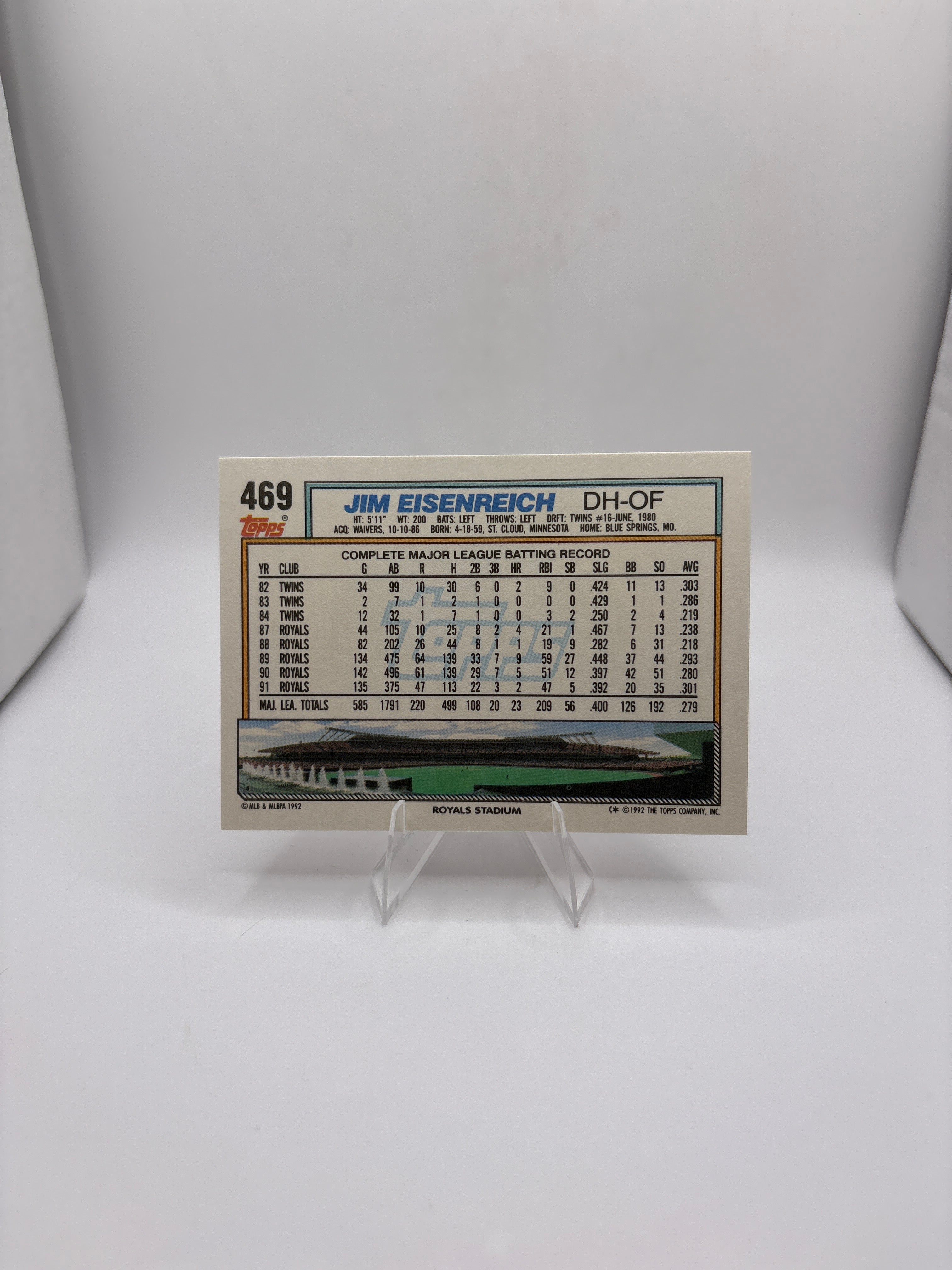 Topps Jim Eisenreich