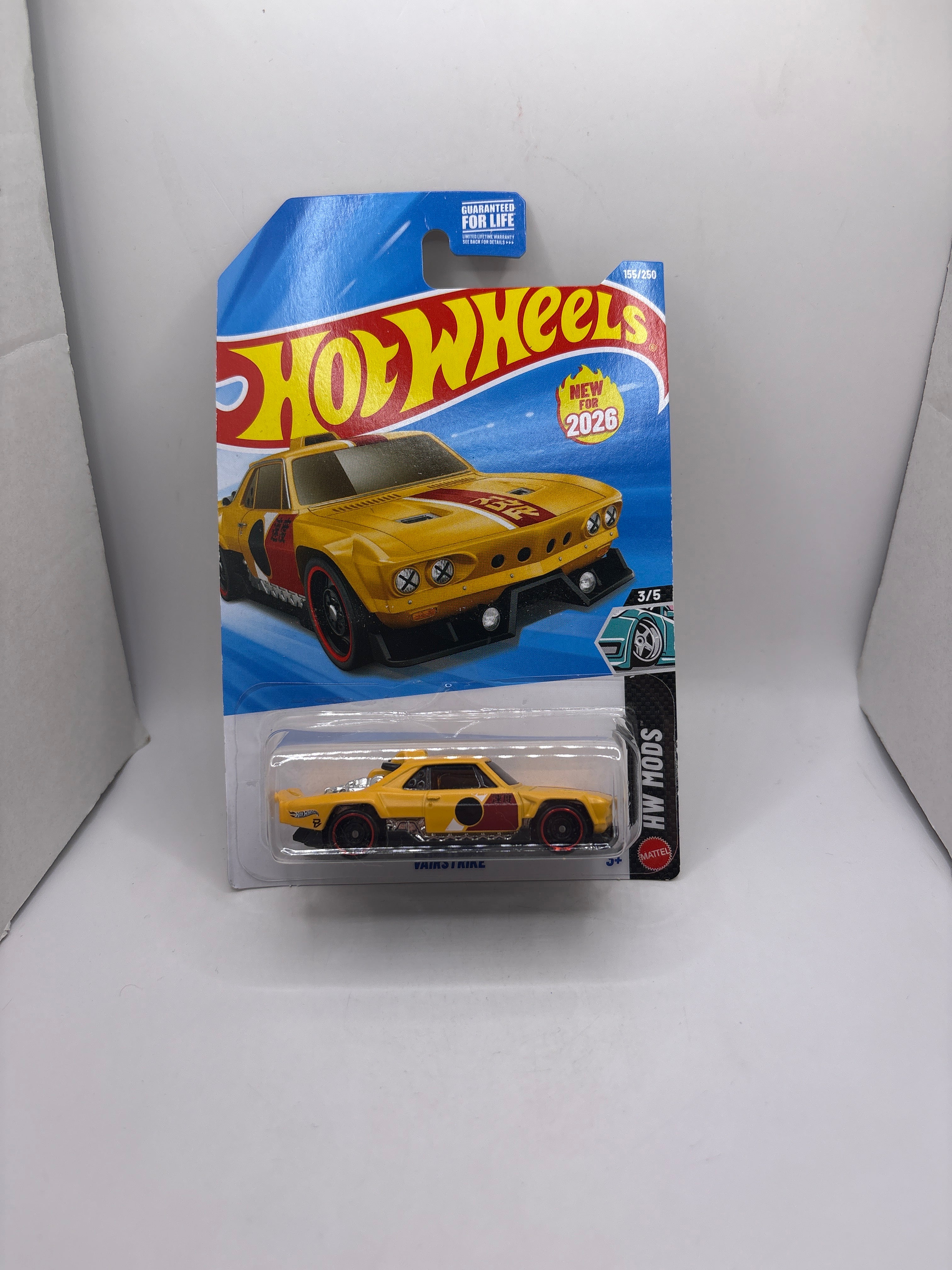 Hot Wheels Vairstrike Diecast yellow