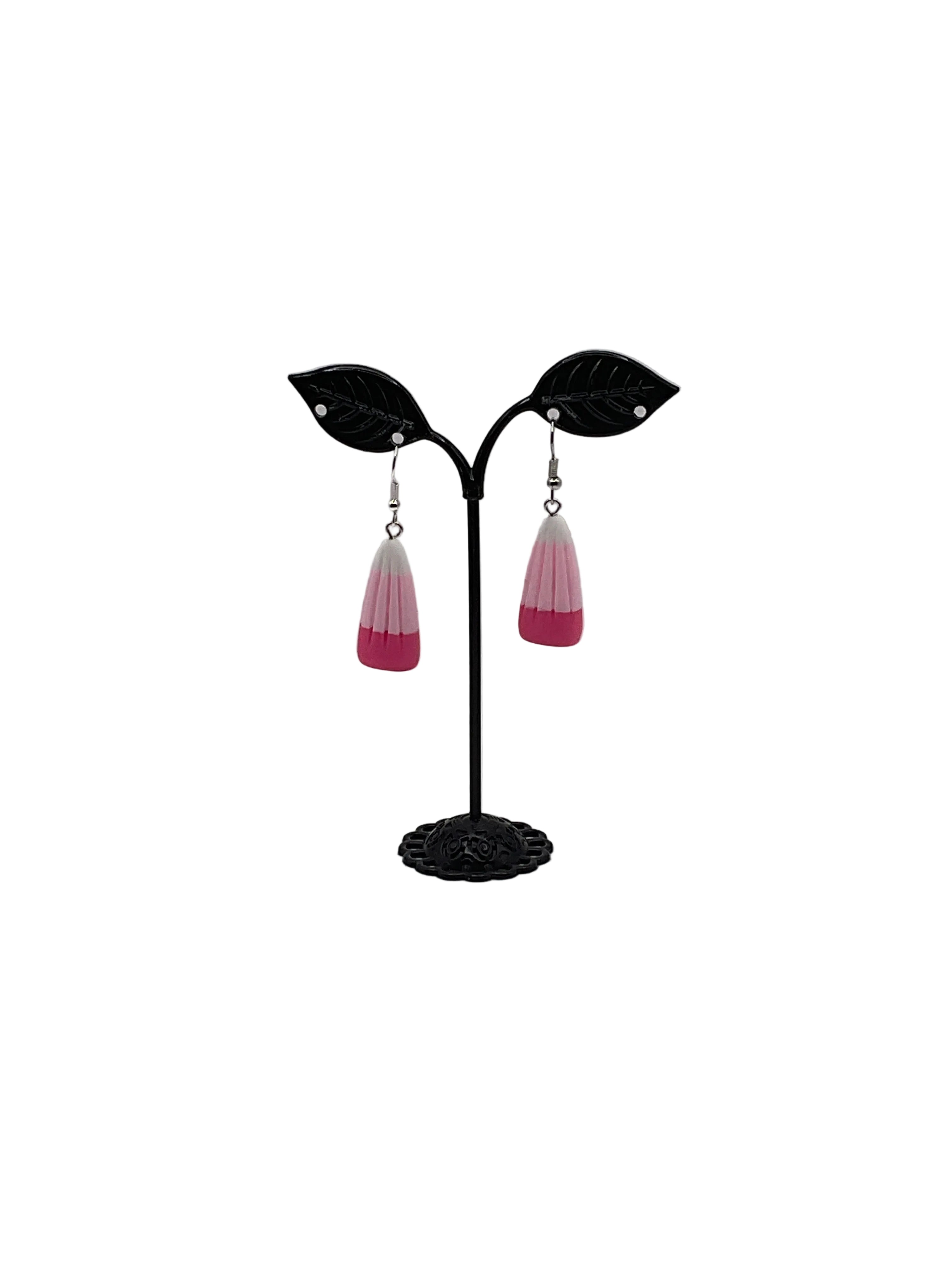 Pink Candy Corn Earrings