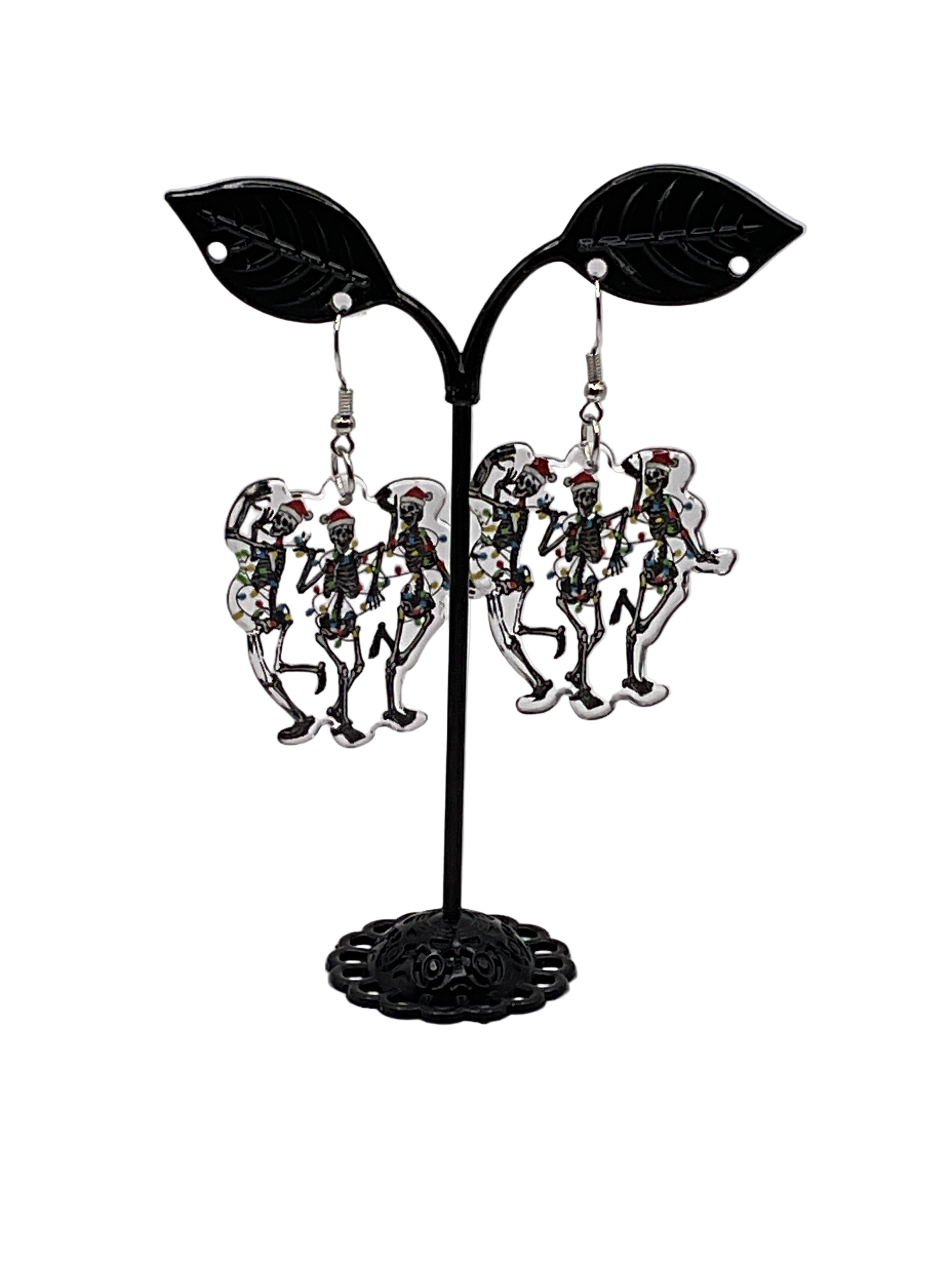 Christmas Skeleton Earrings