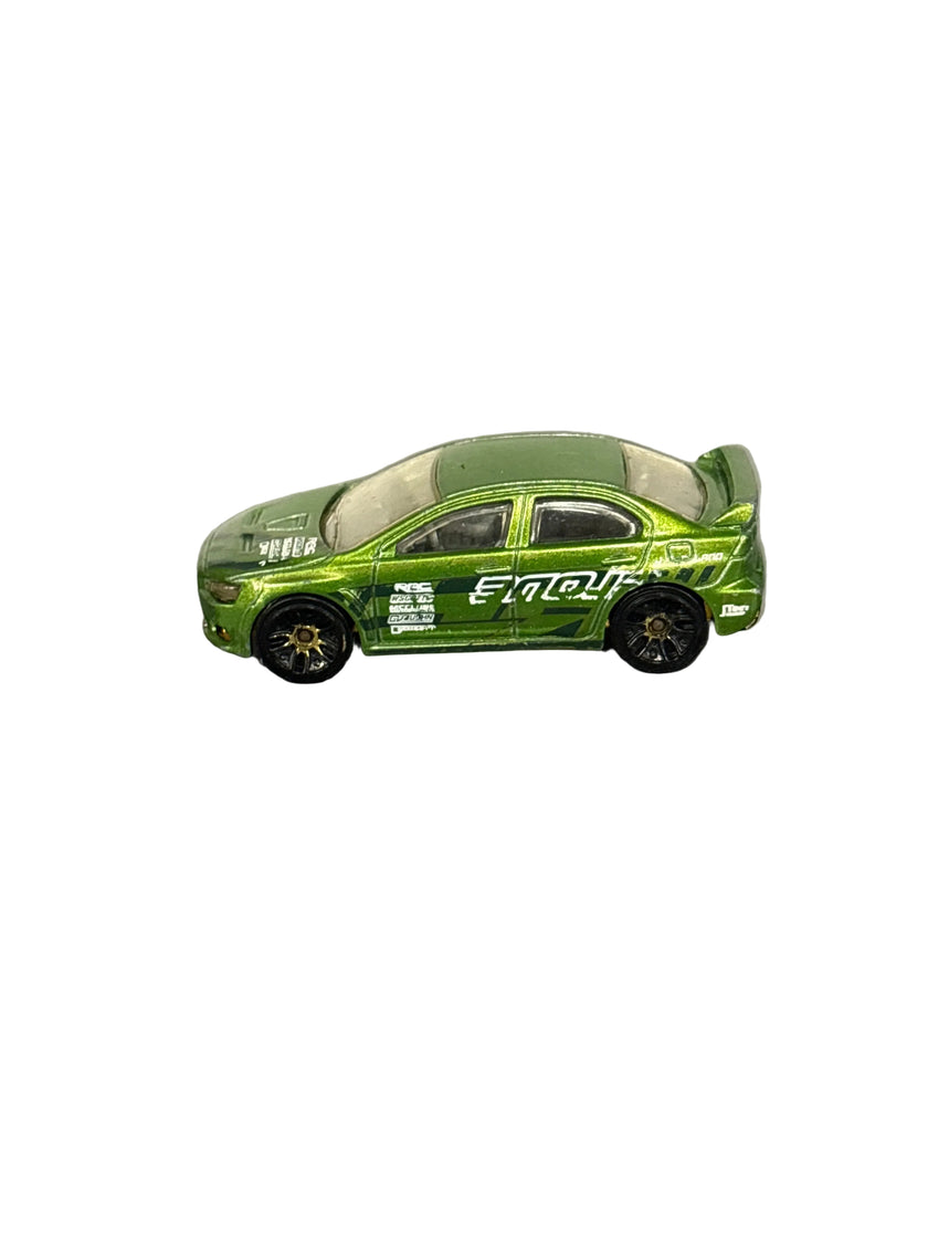 Hot Wheels 2009 Lancer Evolution Diecast green