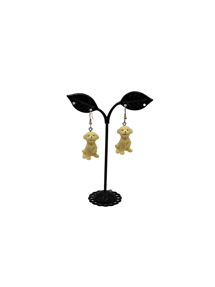 Yellow Lab Puppy earrings