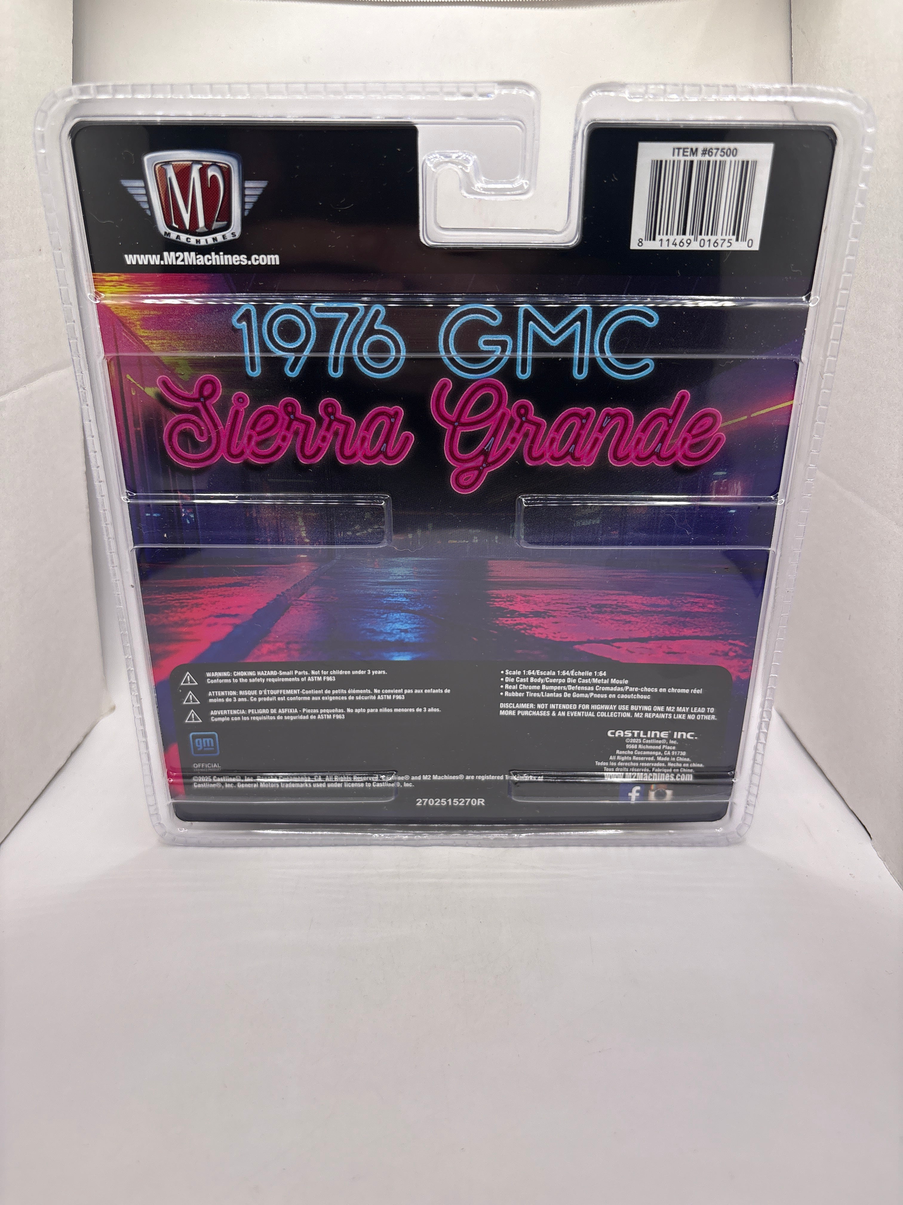 M2 1976 GMC Sierra Grande-SS02 Diecast purple