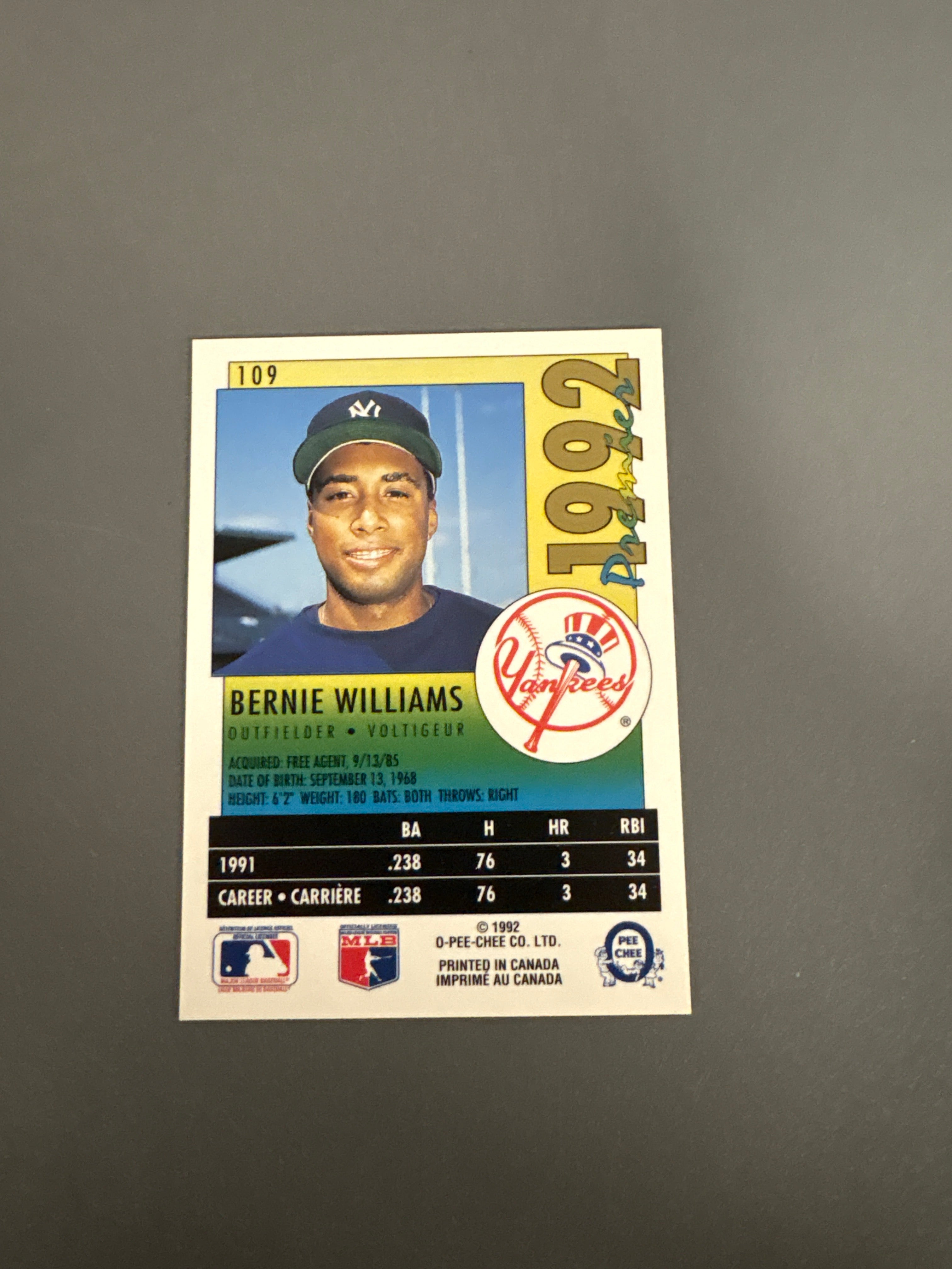 Premier Bernie Williams