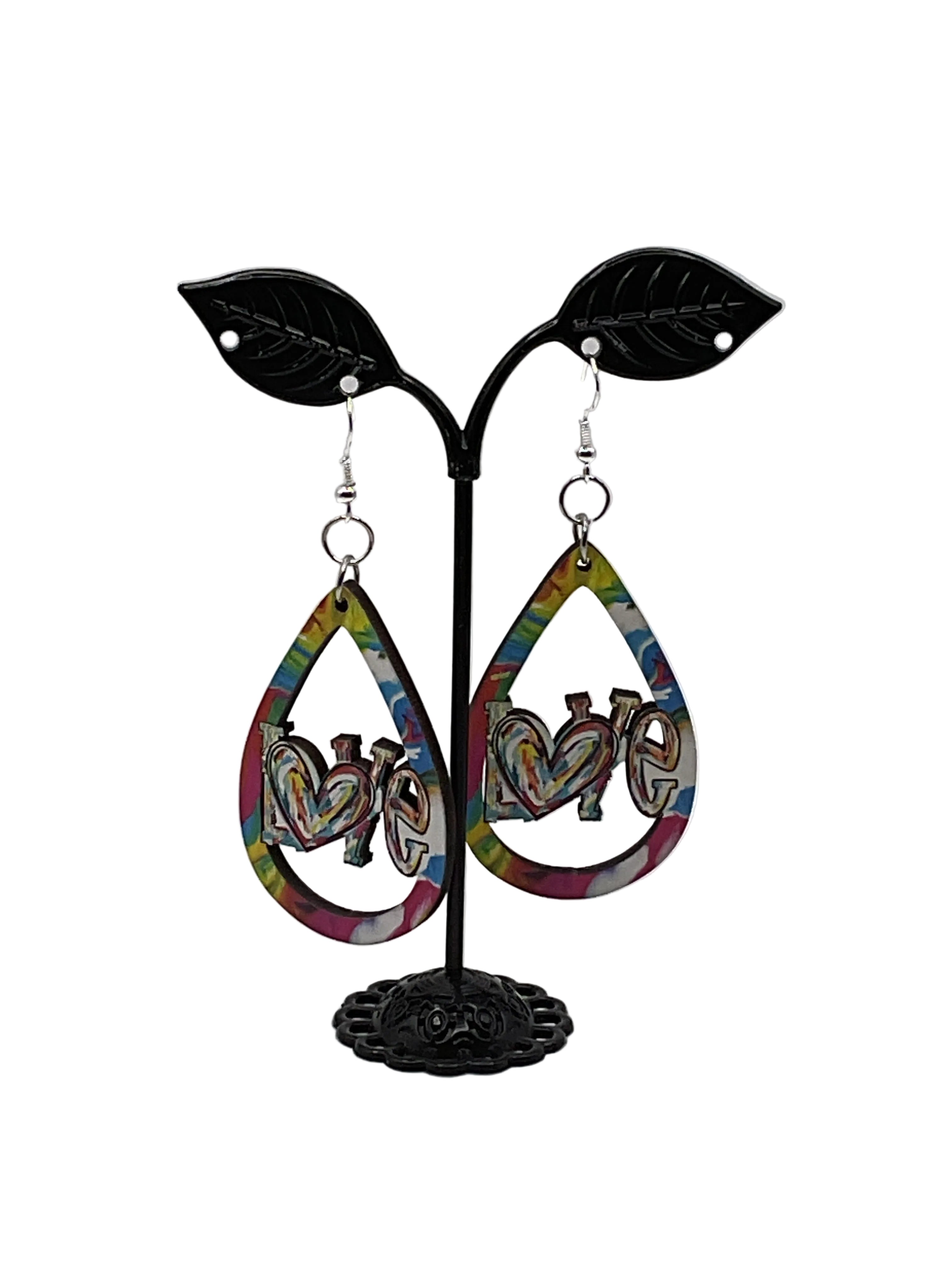 Tear drop Valentine Earrings