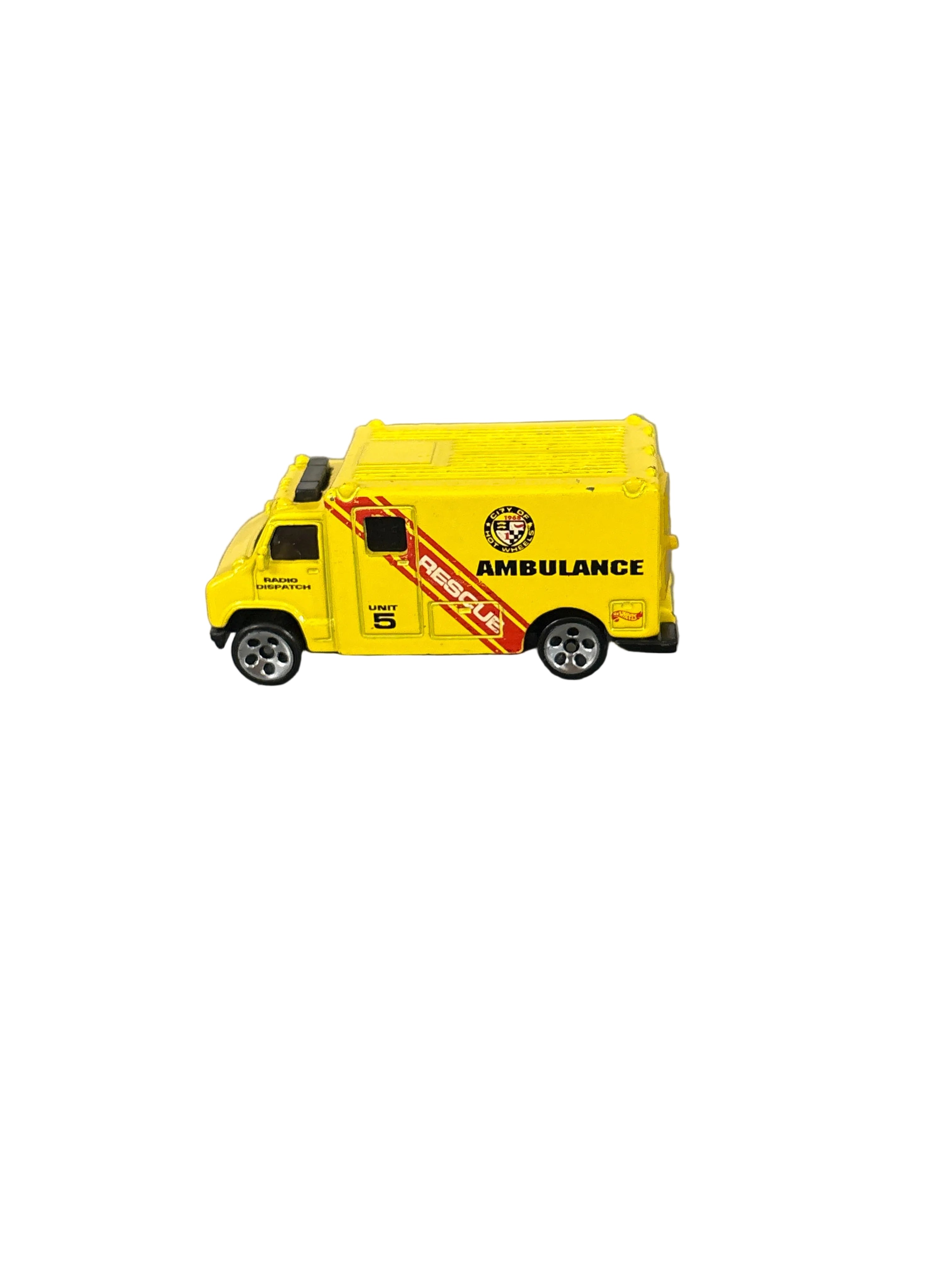 Hot Wheels Ambulance Diecast yellow