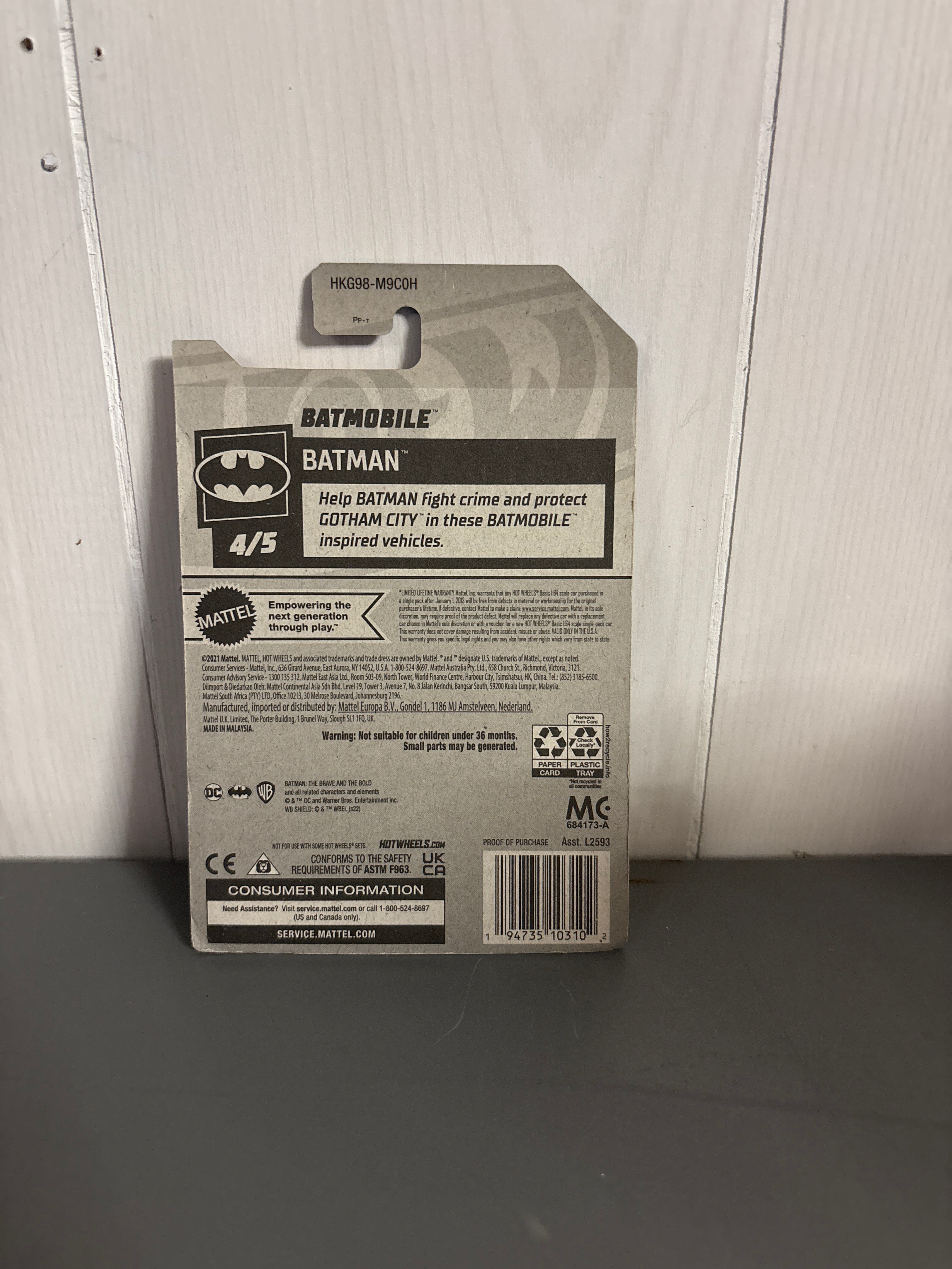 Hot Wheels Batmobile Diecast
