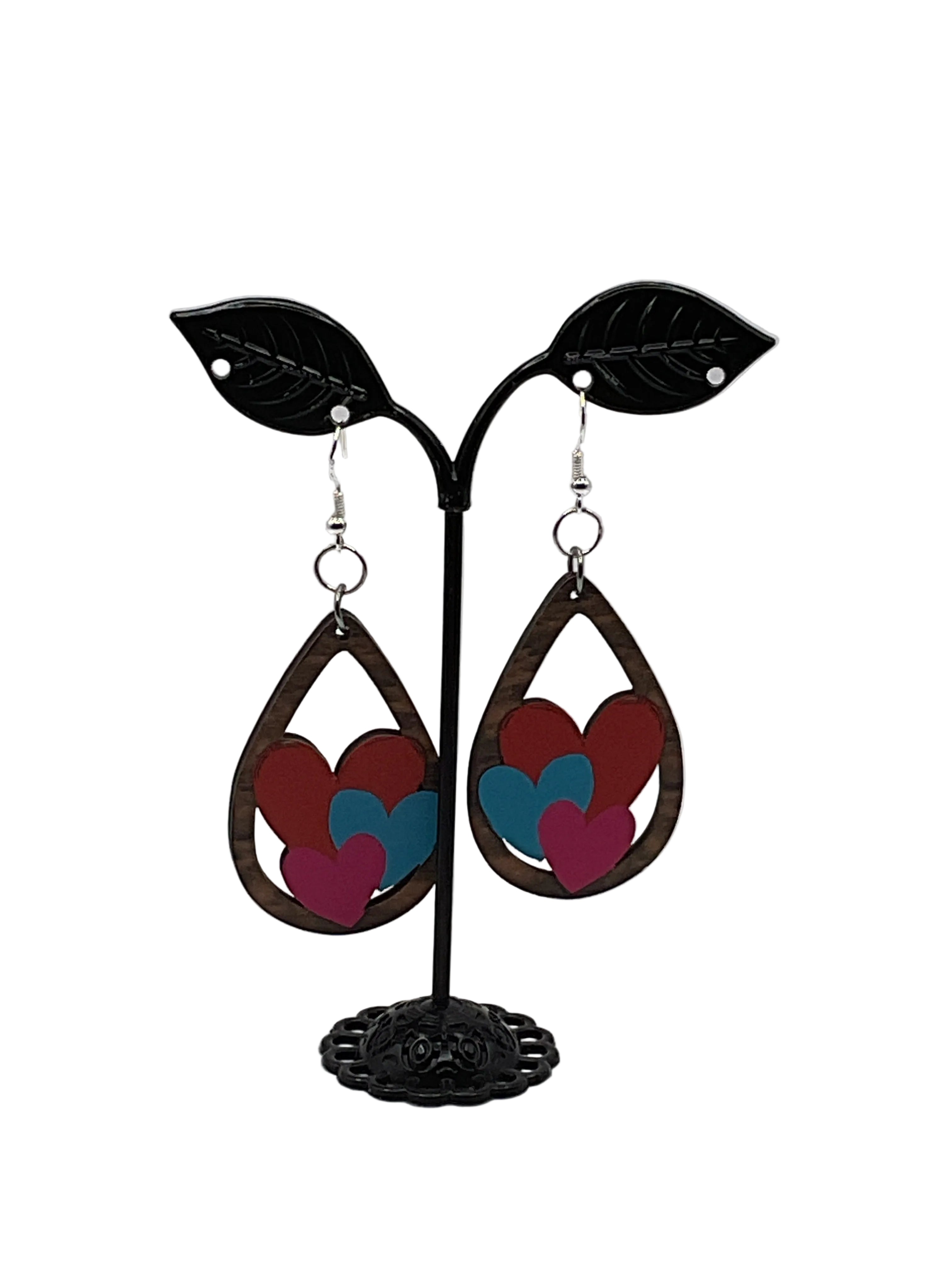Tear drop Valentine Earrings