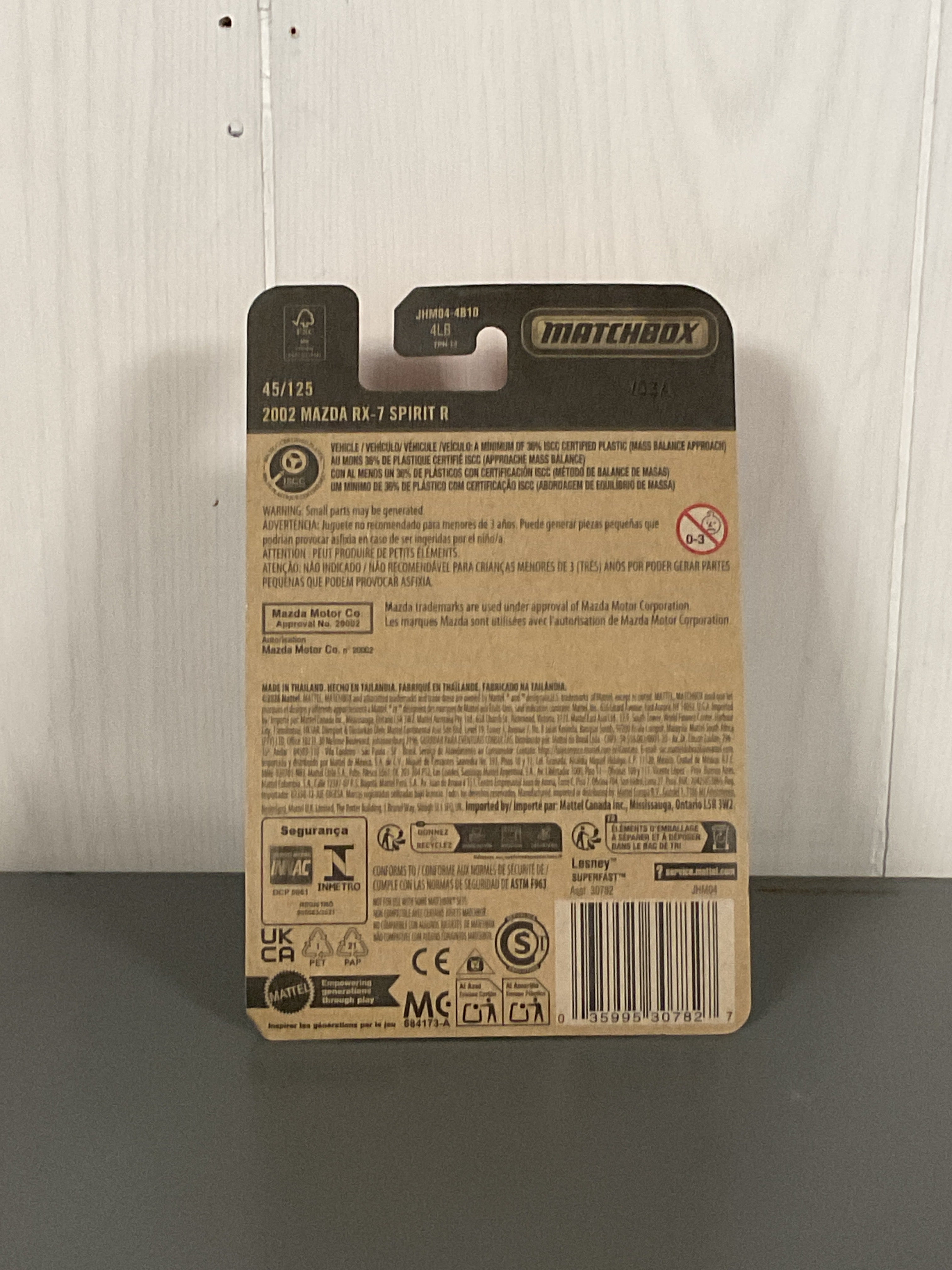 Matchbox Mazda RX-7 Spirit R Diecast Silver