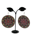Colorful circle earrings