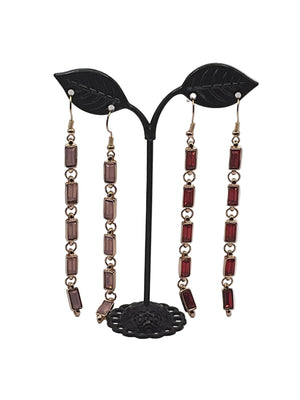 Stacked Gemstone Earrings