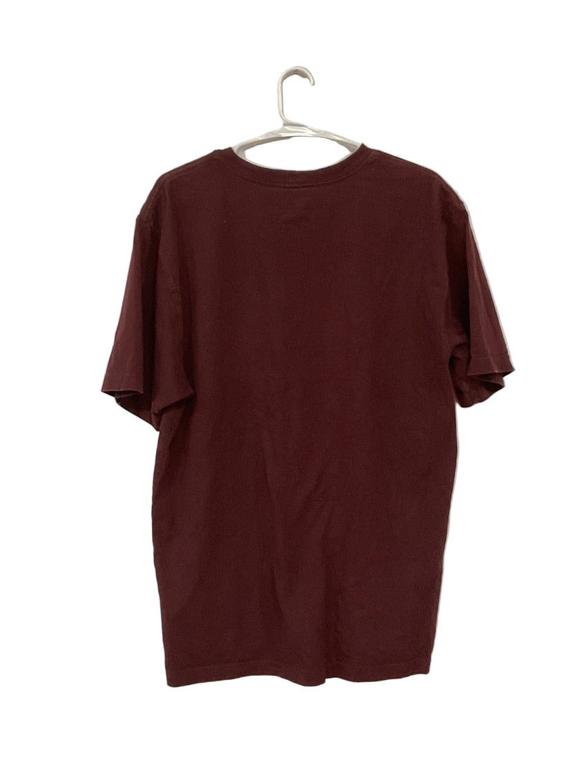 Burgundy work shirt