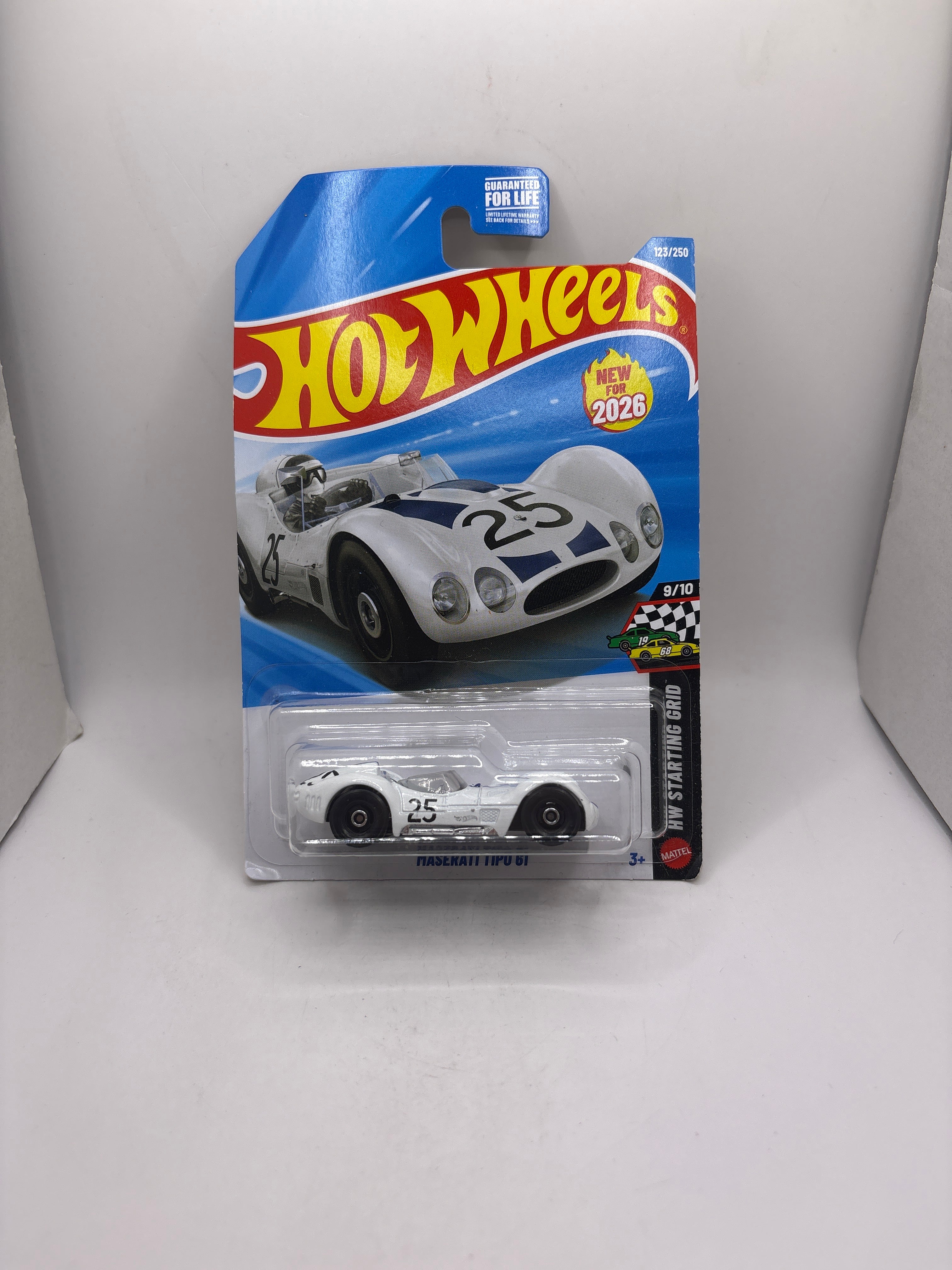 Hot Wheels Maserati Tipo 61 Diecast white