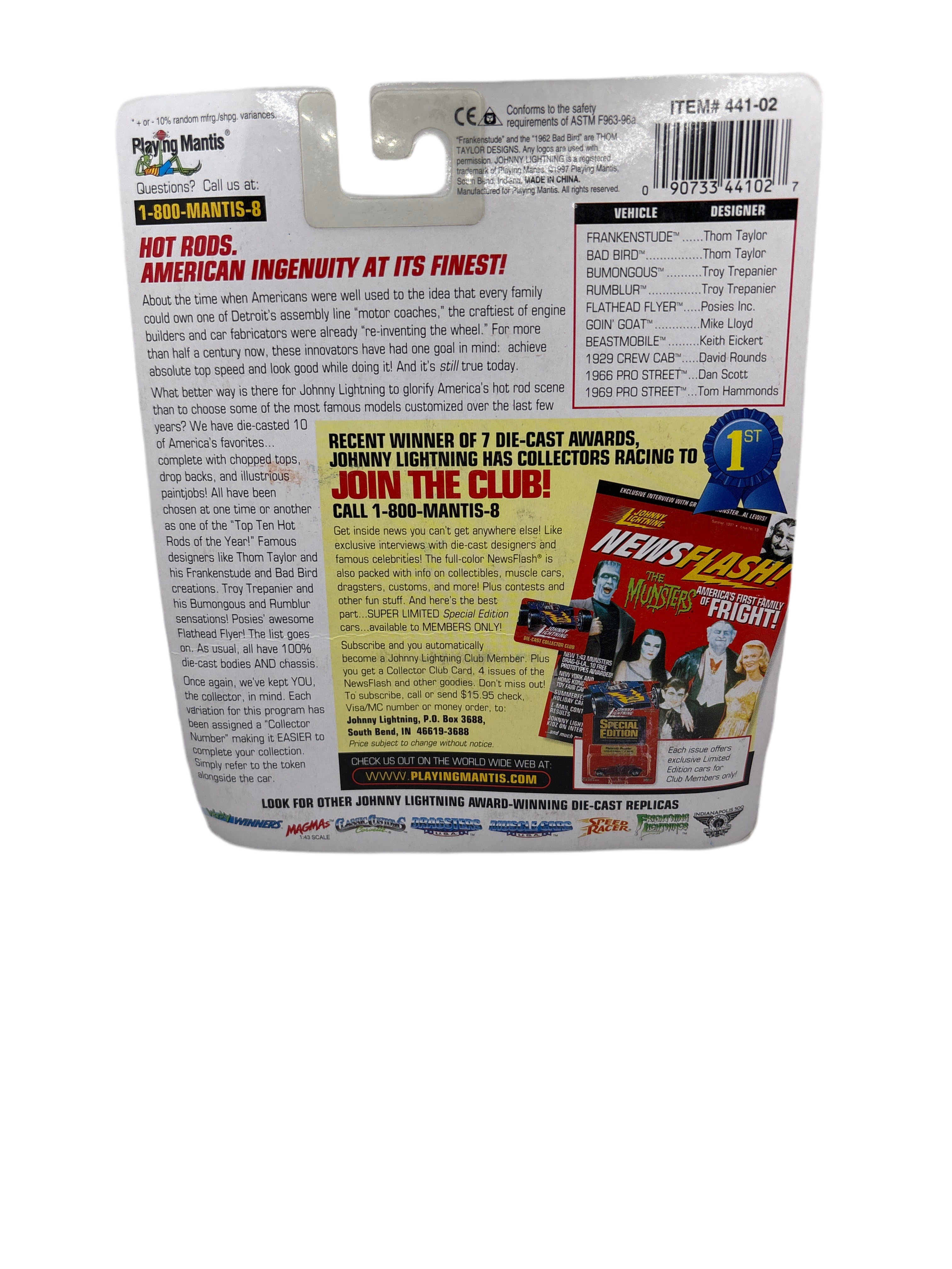 Johnny Lightning Bad Bird Diecast Blue