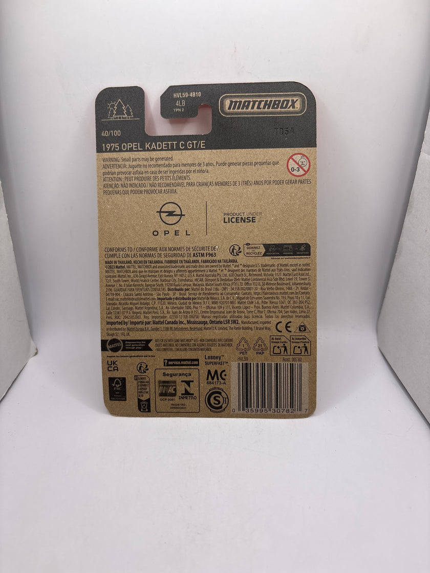 Matchbox 1975 Opel Kadett C GT/E Diecast