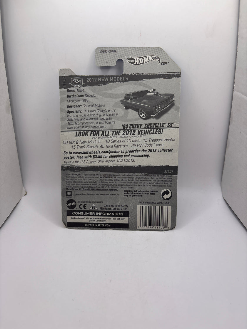Hot Wheels 64 Chevy Chevelle SS Diecast red