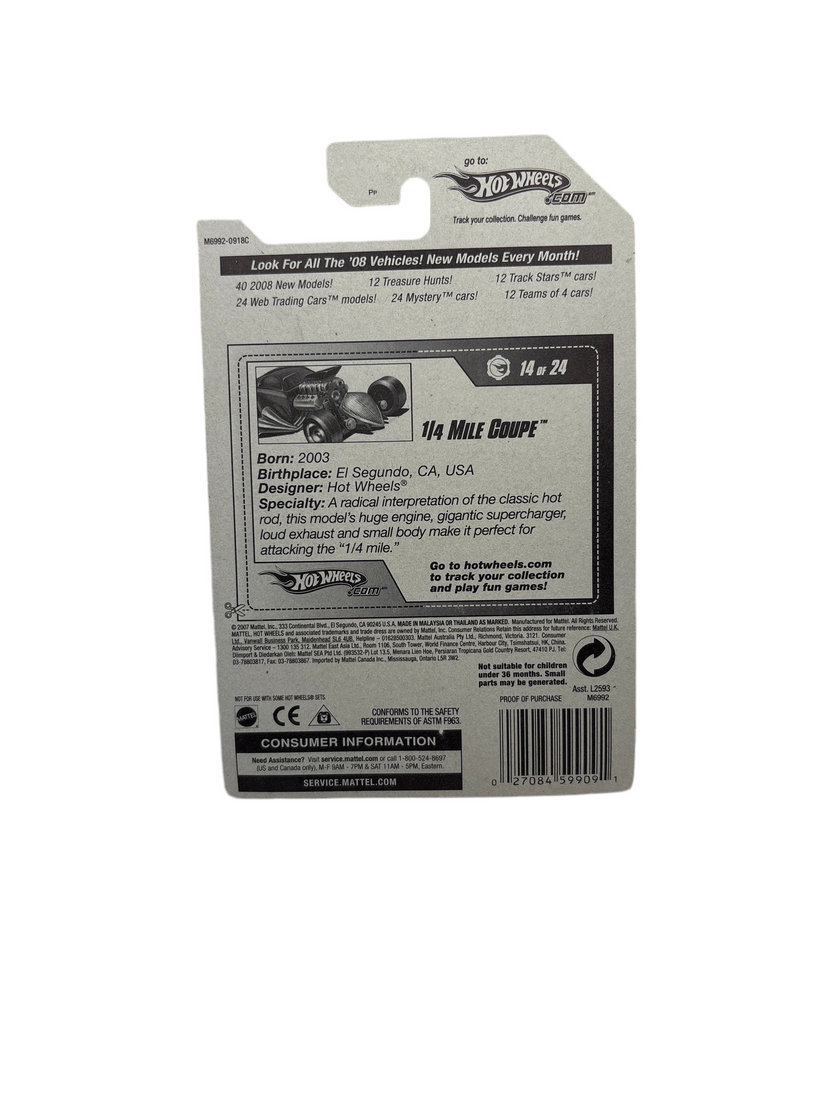 Hot Wheels 1/4 Mile Coupe Diecast