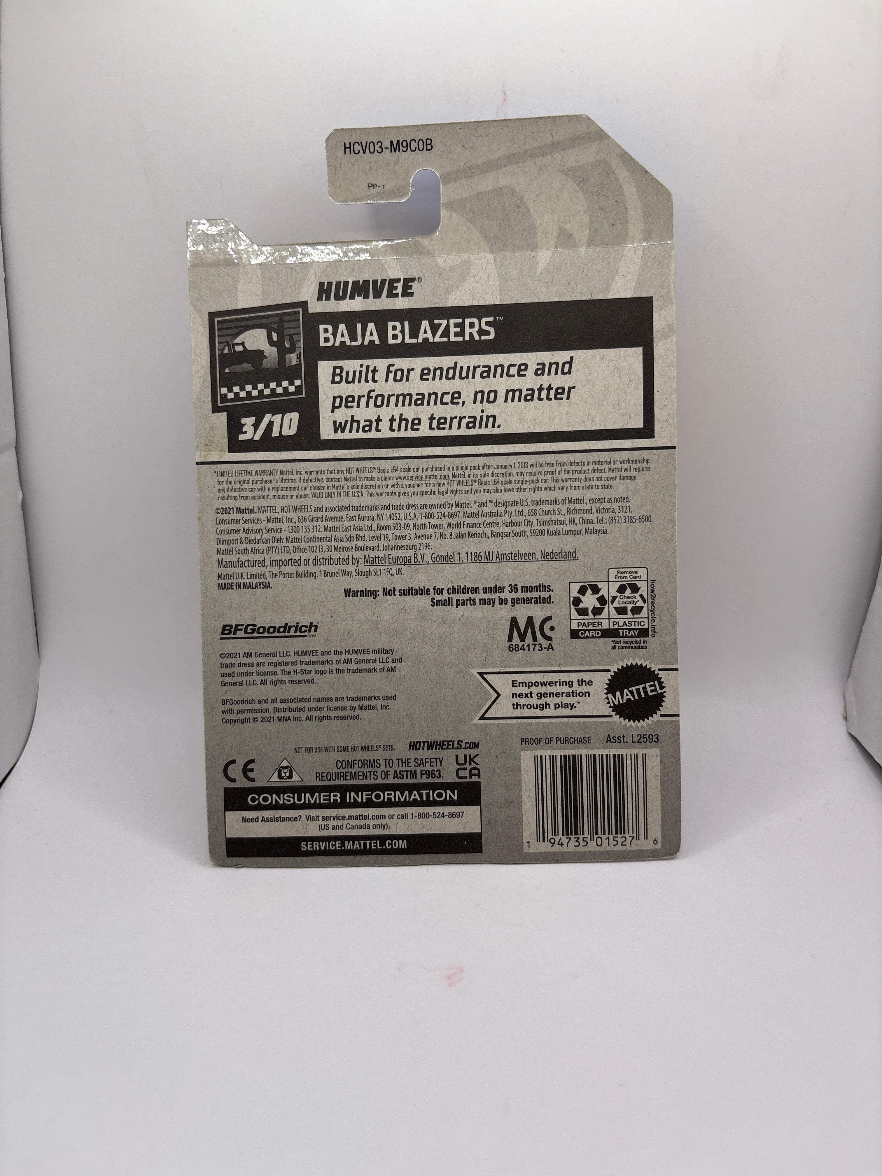 Hot Wheels Humvee Diecast