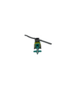 Micro Machines UH-1N Huey Helicopter Diecast green