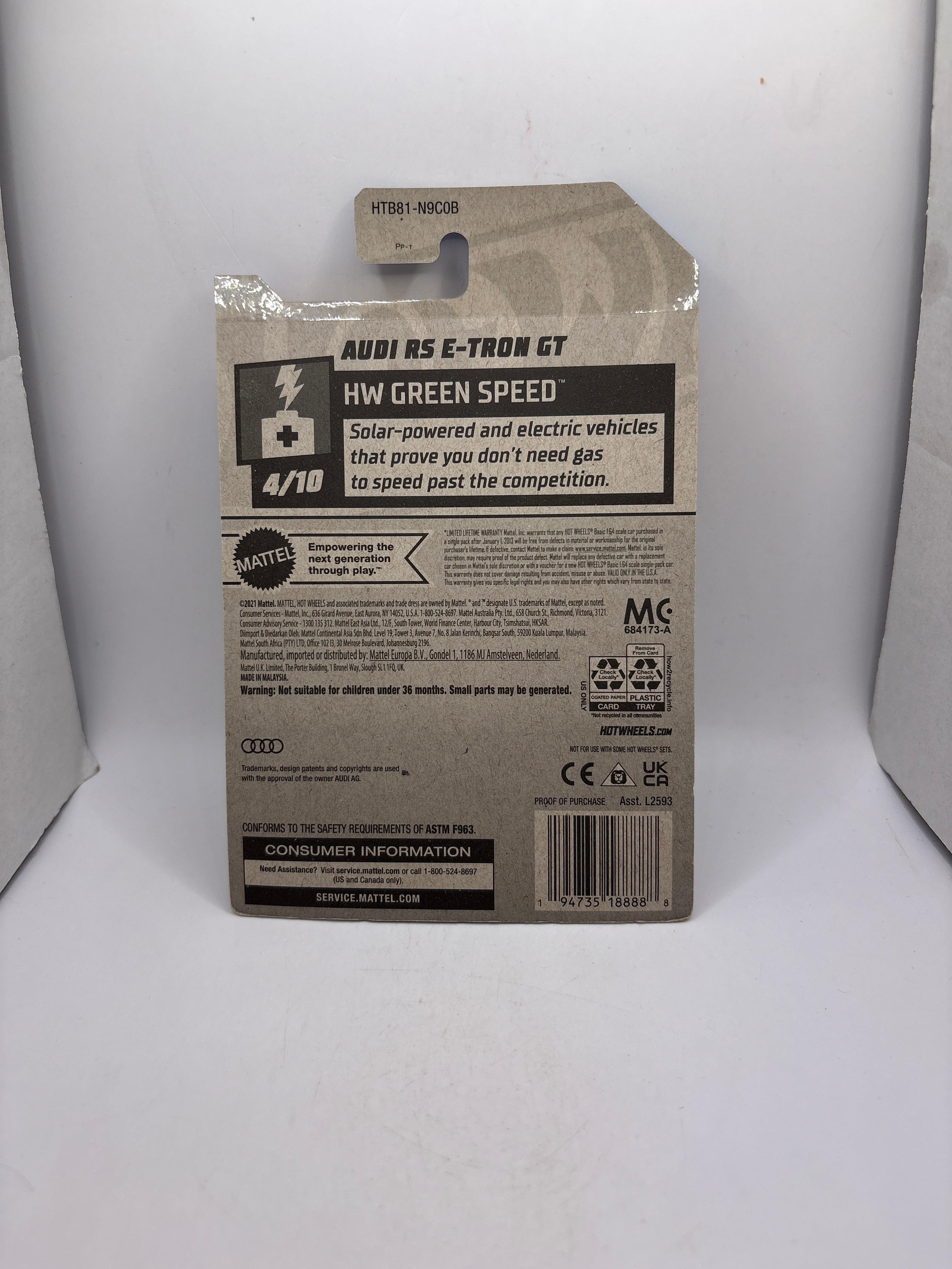 Hot Wheels Audi RS E-Tron GT Diecast