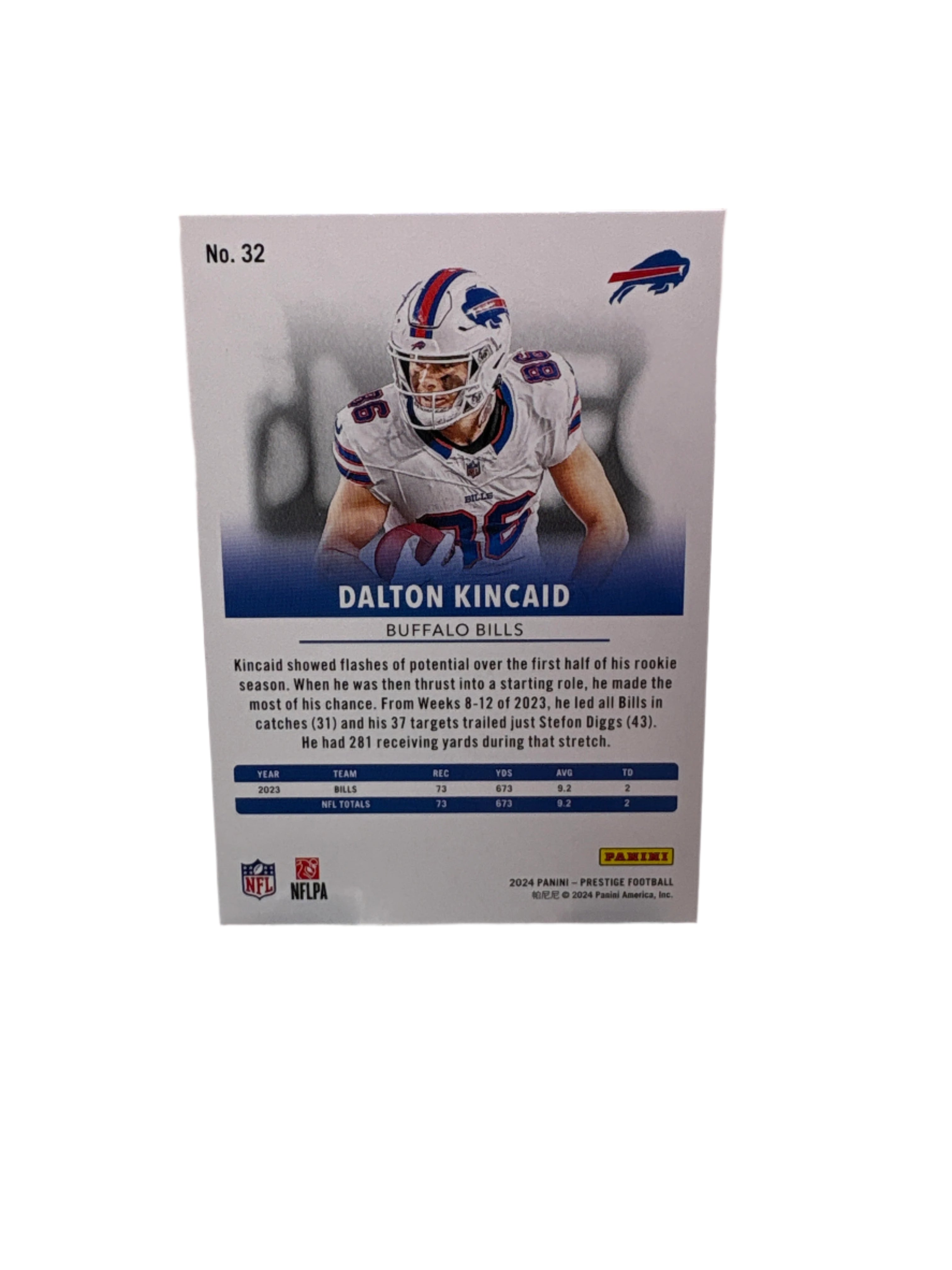 Panini Prestige Dalton Kincaid
