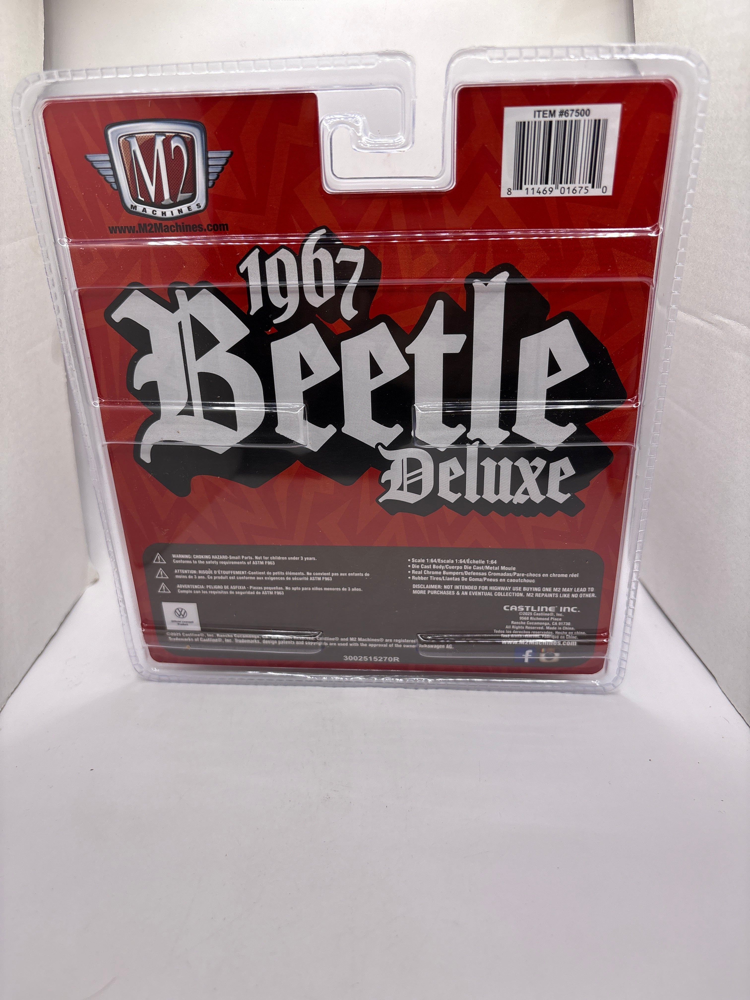 M2 1967 VW Beetle Deluxe USA Model Diecast