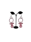 Pink Pacifier Earrings