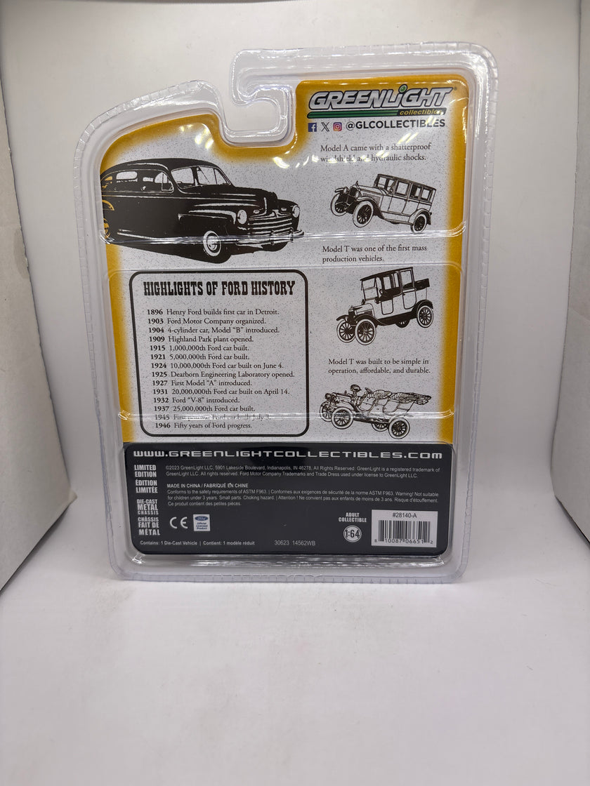 Greenlight 1946 Ford Super Deluxe Fordor Diecast