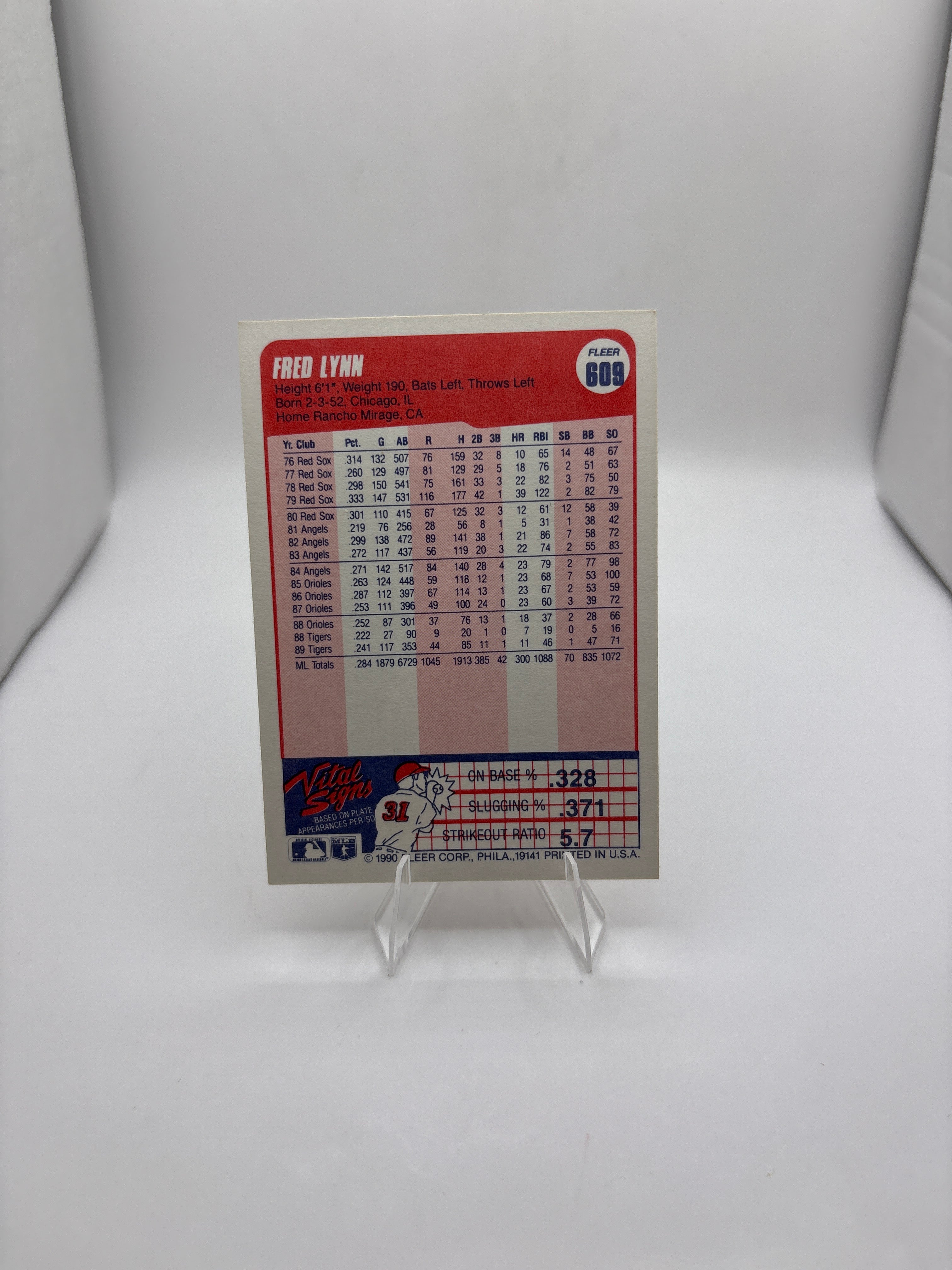 Fleer Fred Lynn