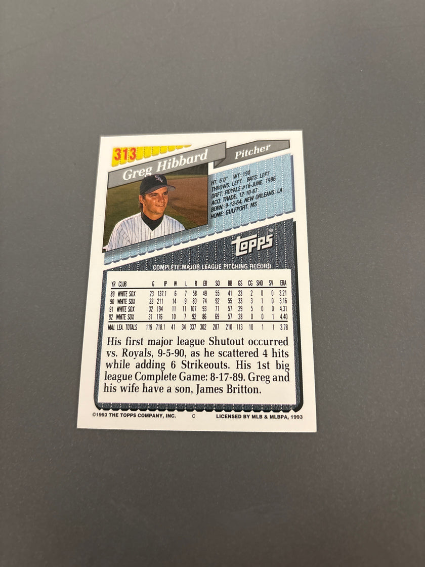 Topps Greg Hibbard